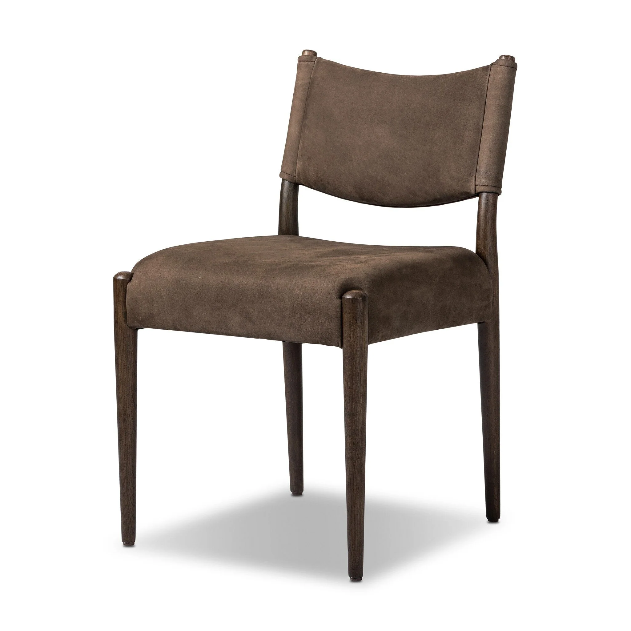 Jayla Armless Dining Chair - Nubuck Cigar - Image 2