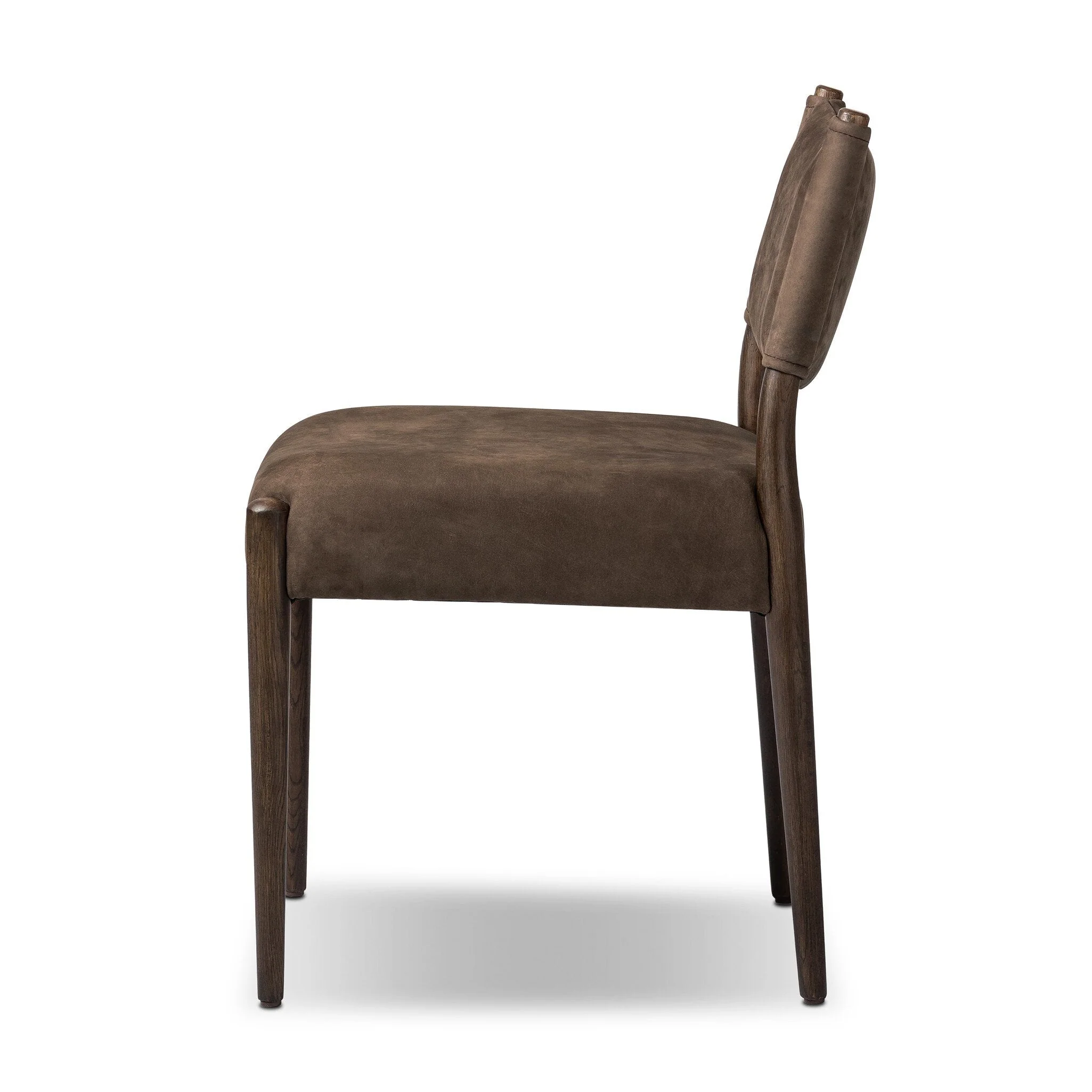 Jayla Armless Dining Chair - Nubuck Cigar - Image 3