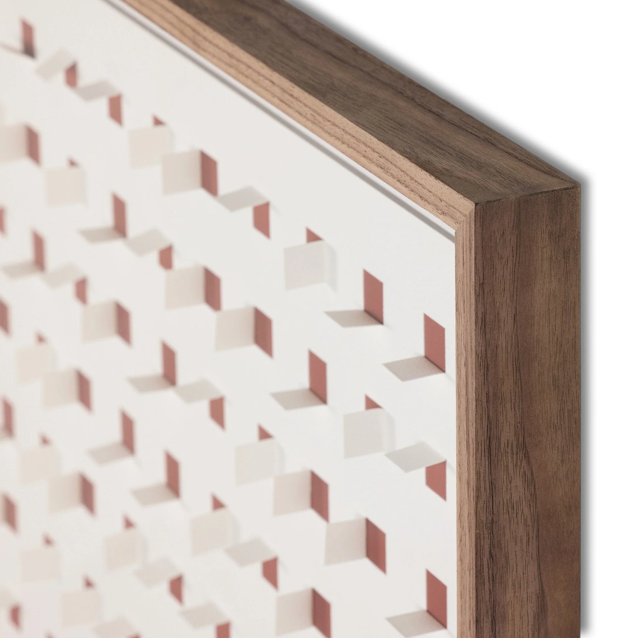 See Through Rustic Brown by FH Art Studio - Rustic 2.5 Walnut | 48" x 48" - Image 3