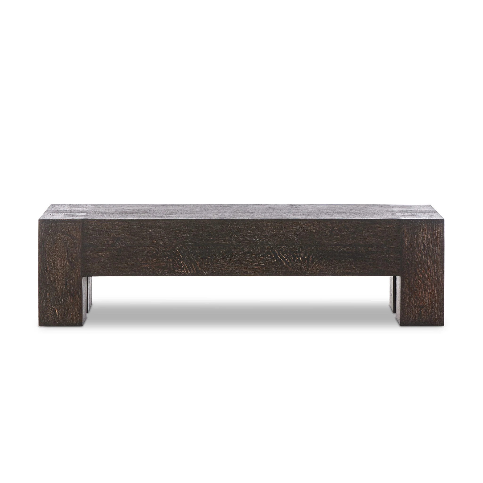 Abaso Accent Bench – Ebony Rustic Wormwood Oak