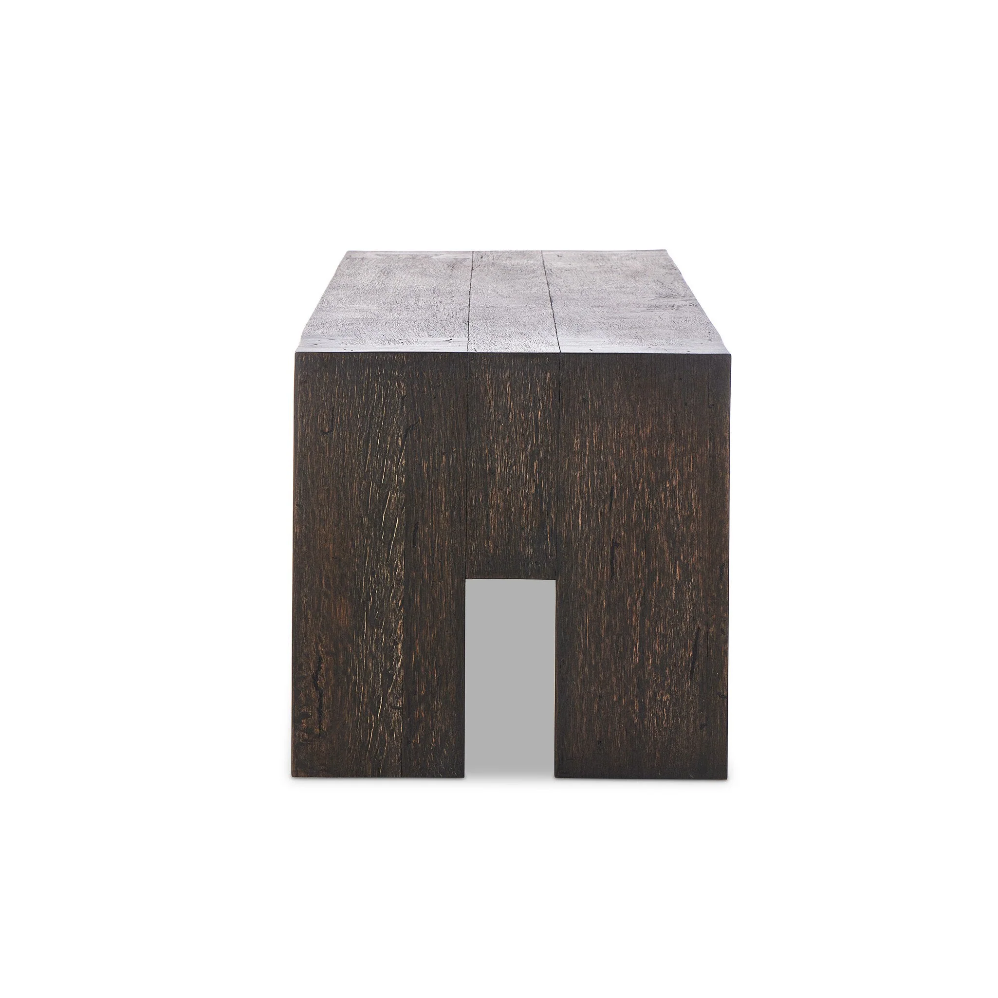 Abaso Accent Bench - Ebony Rustic Wormwood Oak - Image 3