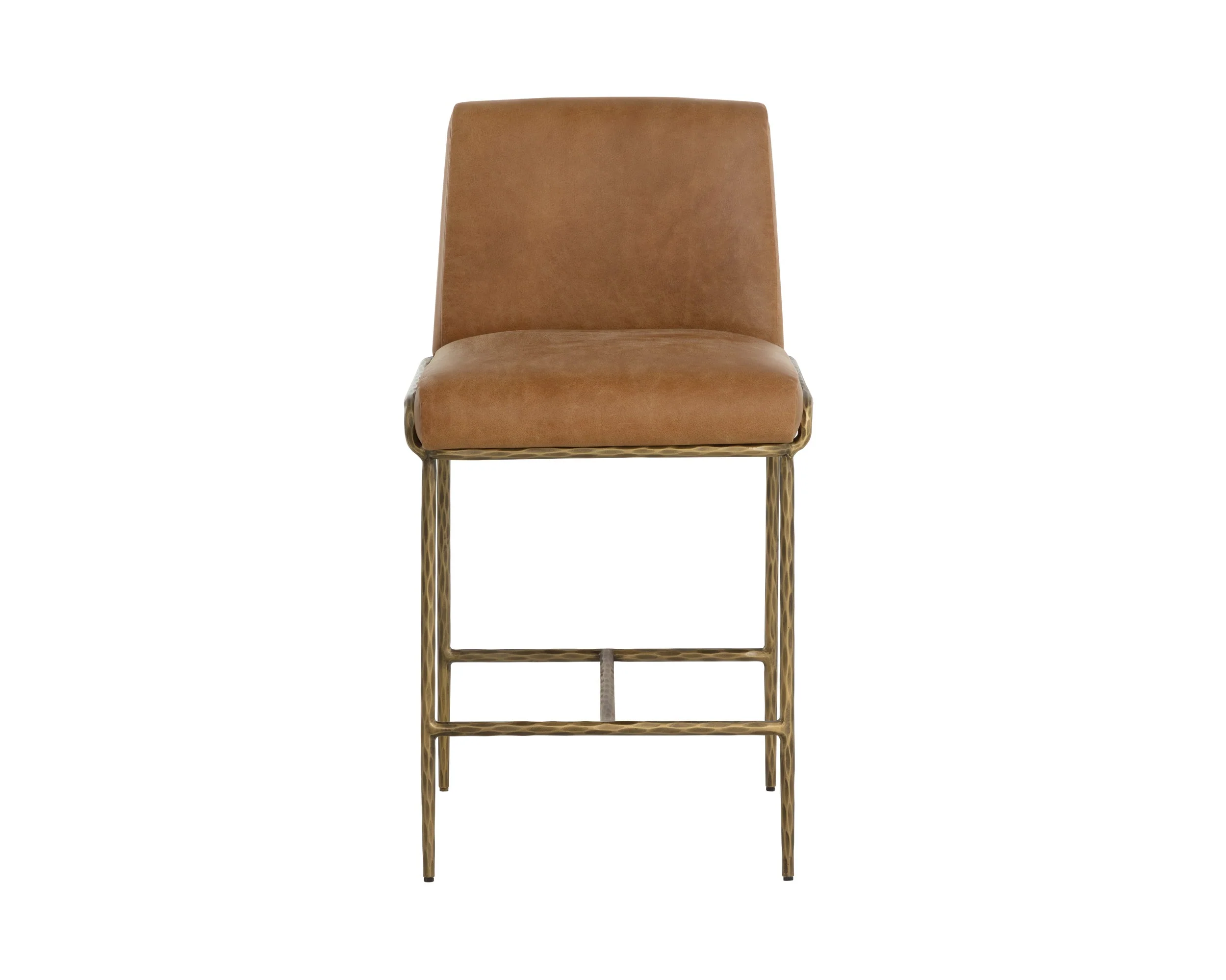 Lathan Counter Stool - Tan Leather - Image 2