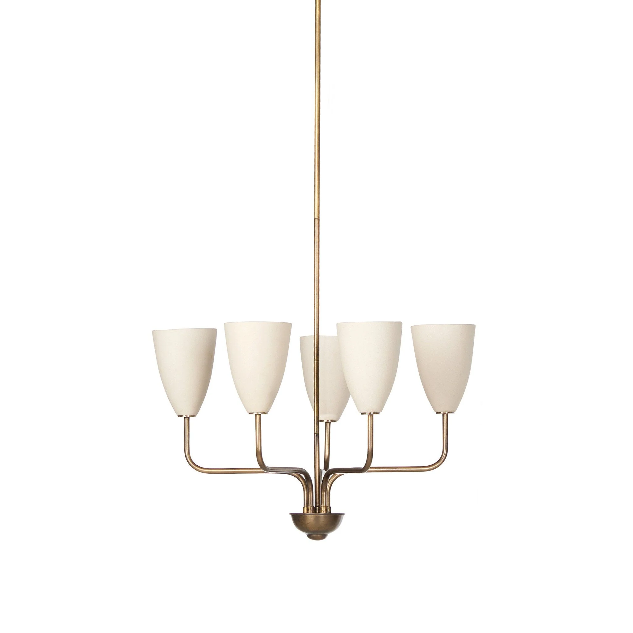 Jasmine Chandelier - Aged Brass - Image 1
