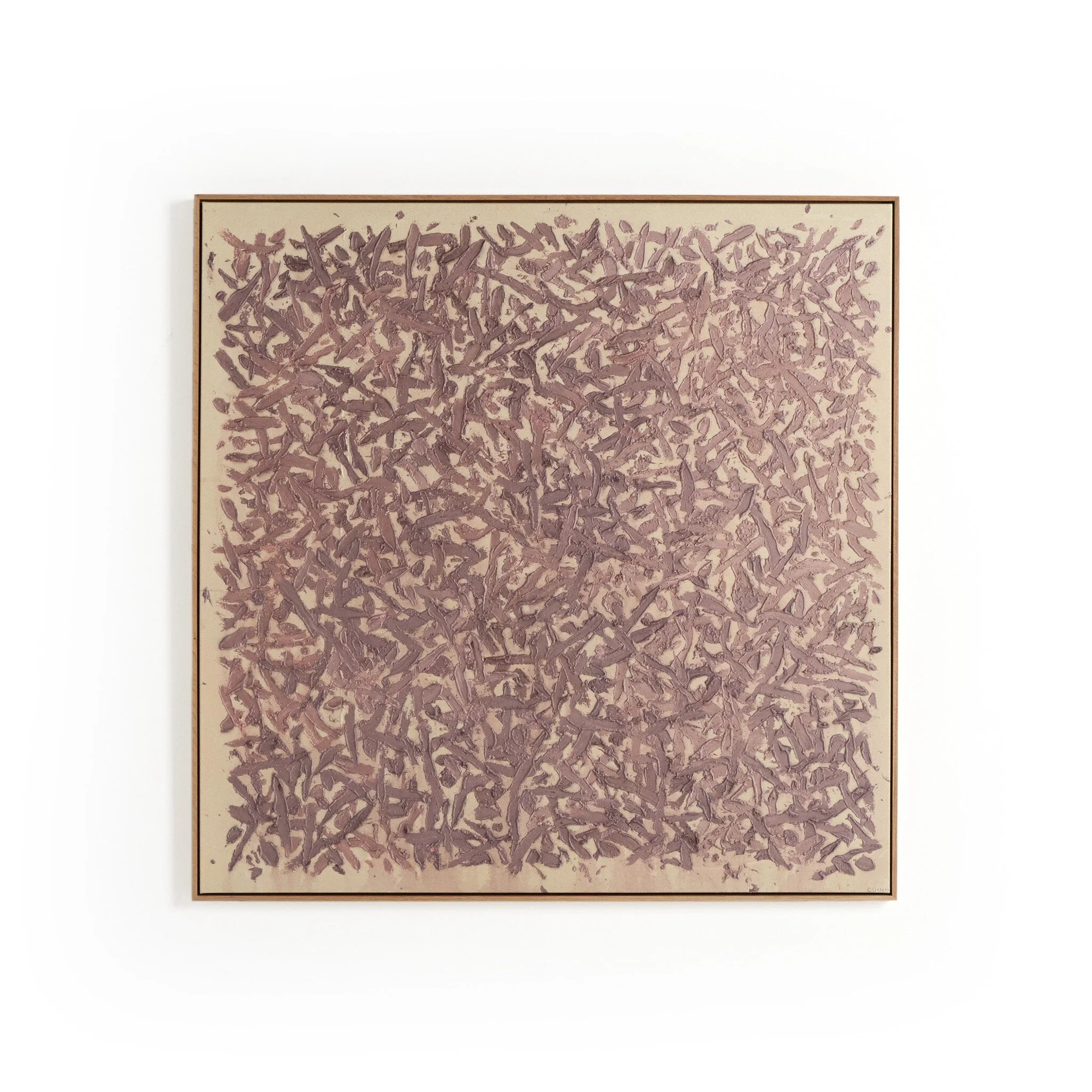 They Cling To The Rock No.6 by Tyler Guinn - Vertical Grain White Oak Floater - Image 1