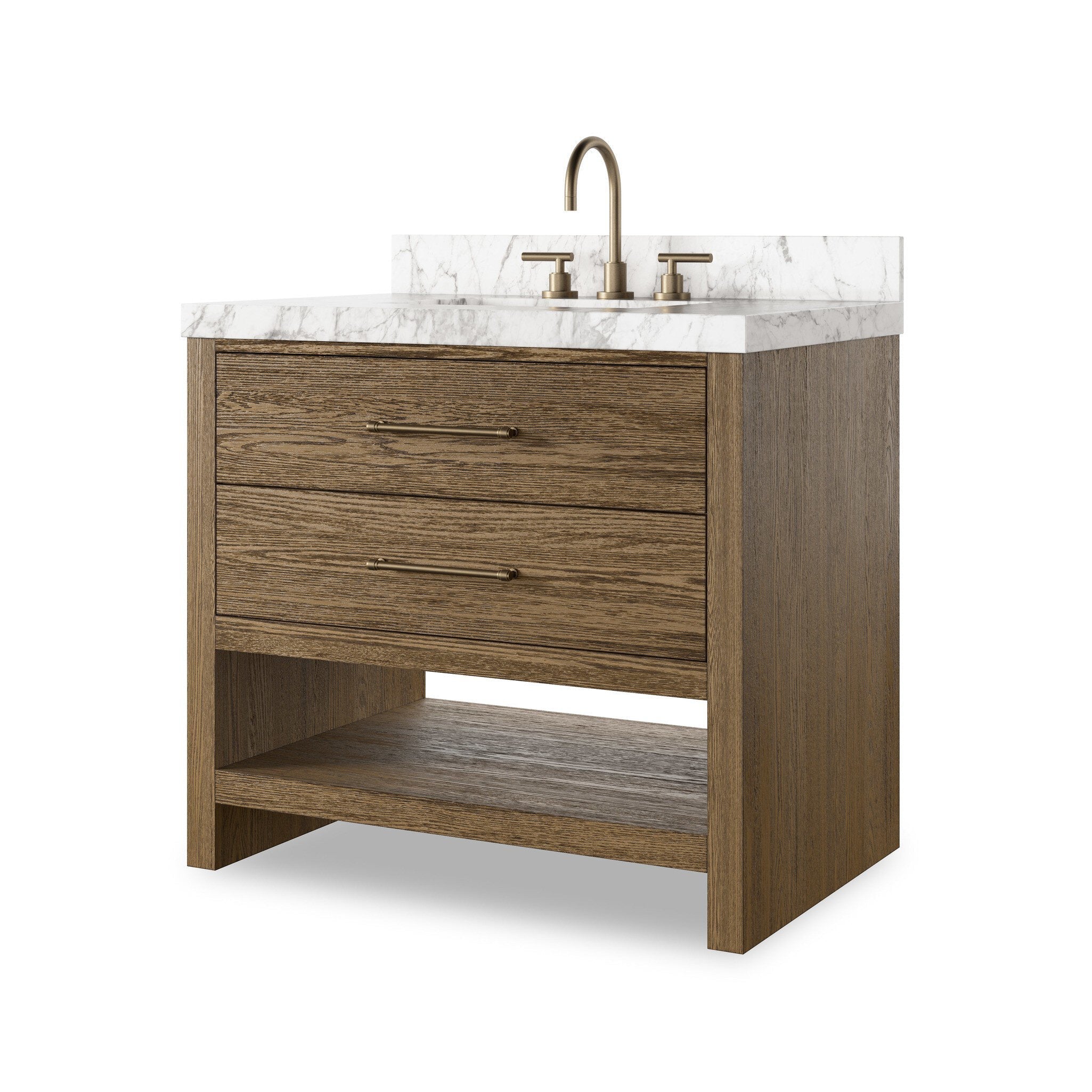Anthem Single Vanity - Washed Natural Veneer - Image 2