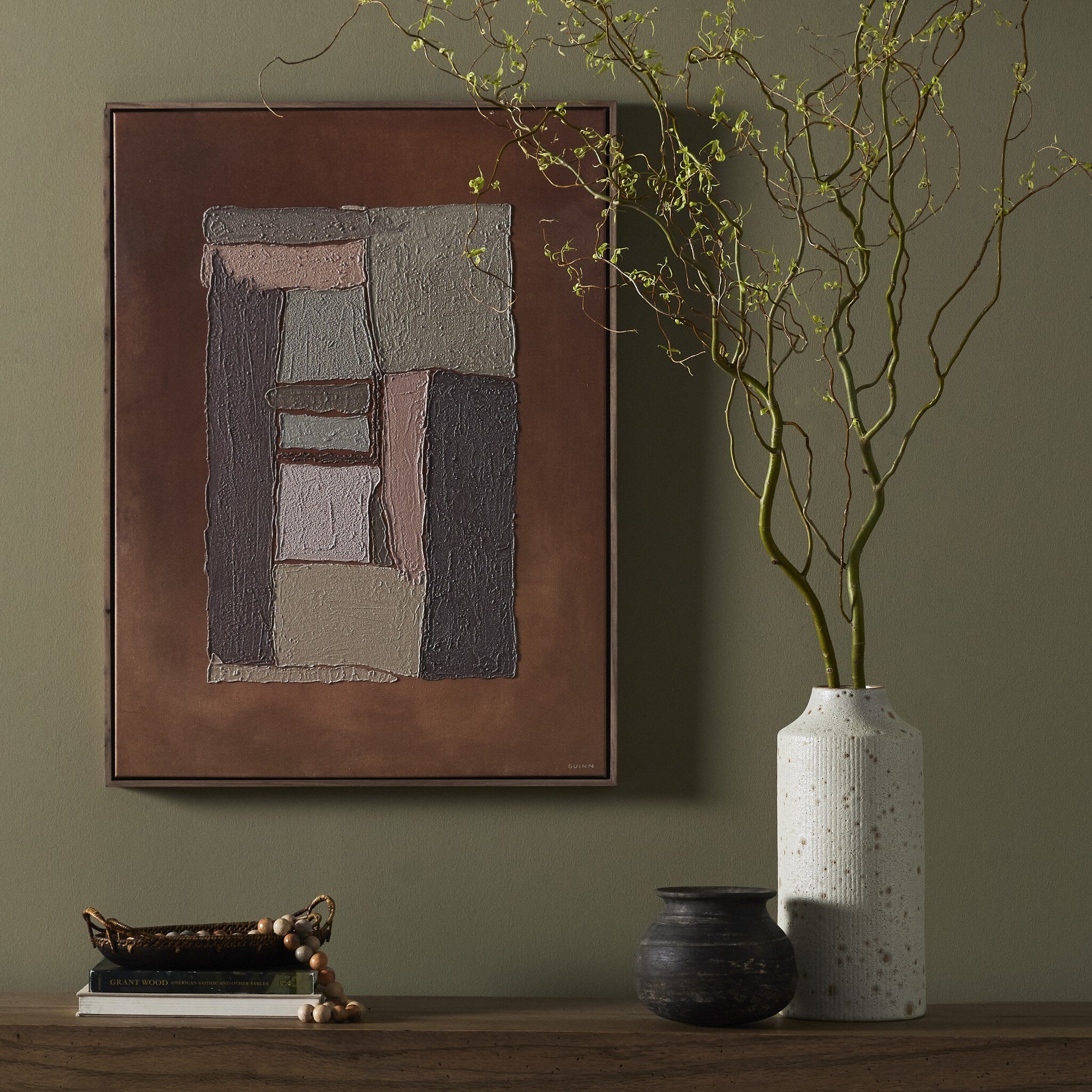 What Holds Us Together by Tyler Guinn - Rustic Walnut Floater - Image 3