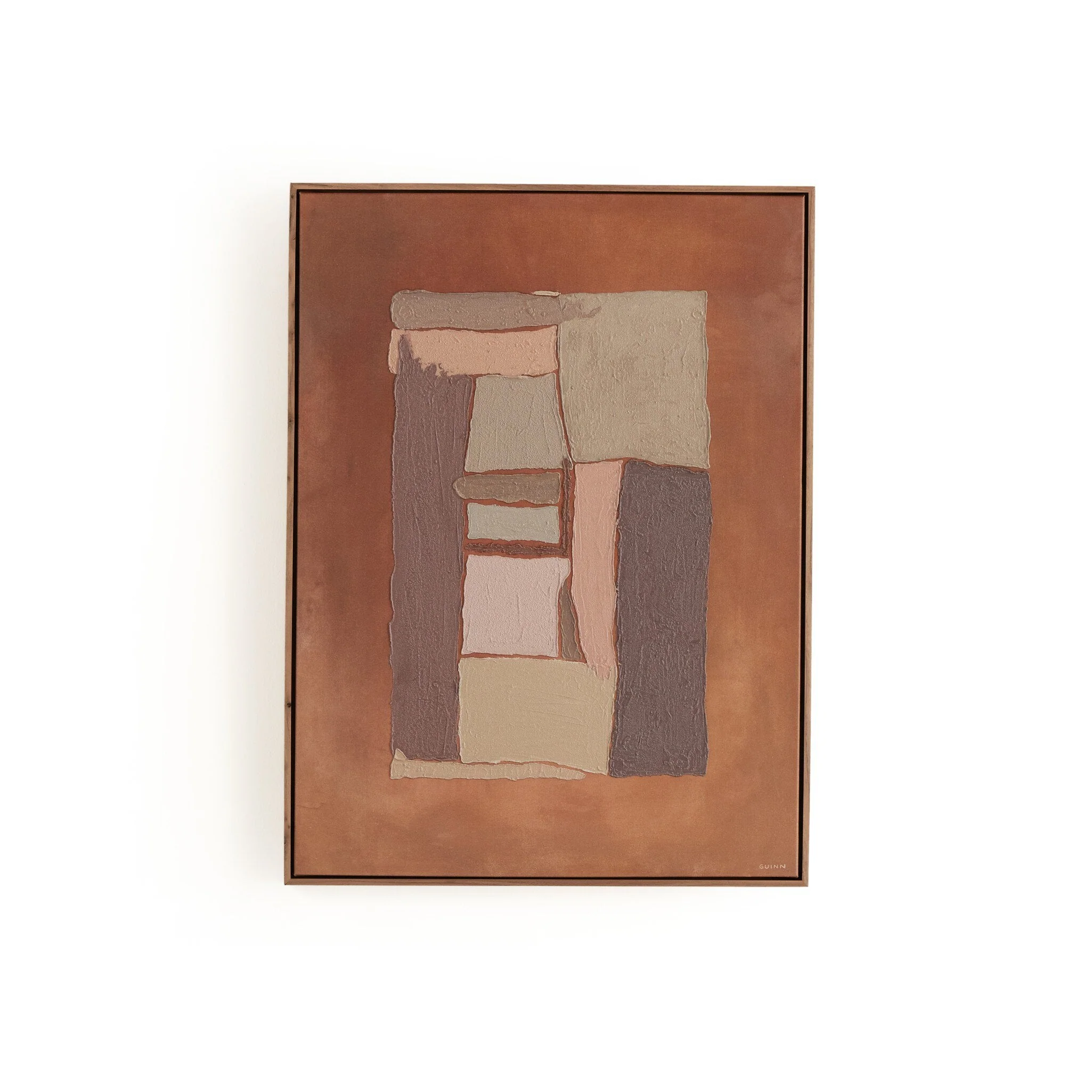 What Holds Us Together by Tyler Guinn - Rustic Walnut Floater - Image 1
