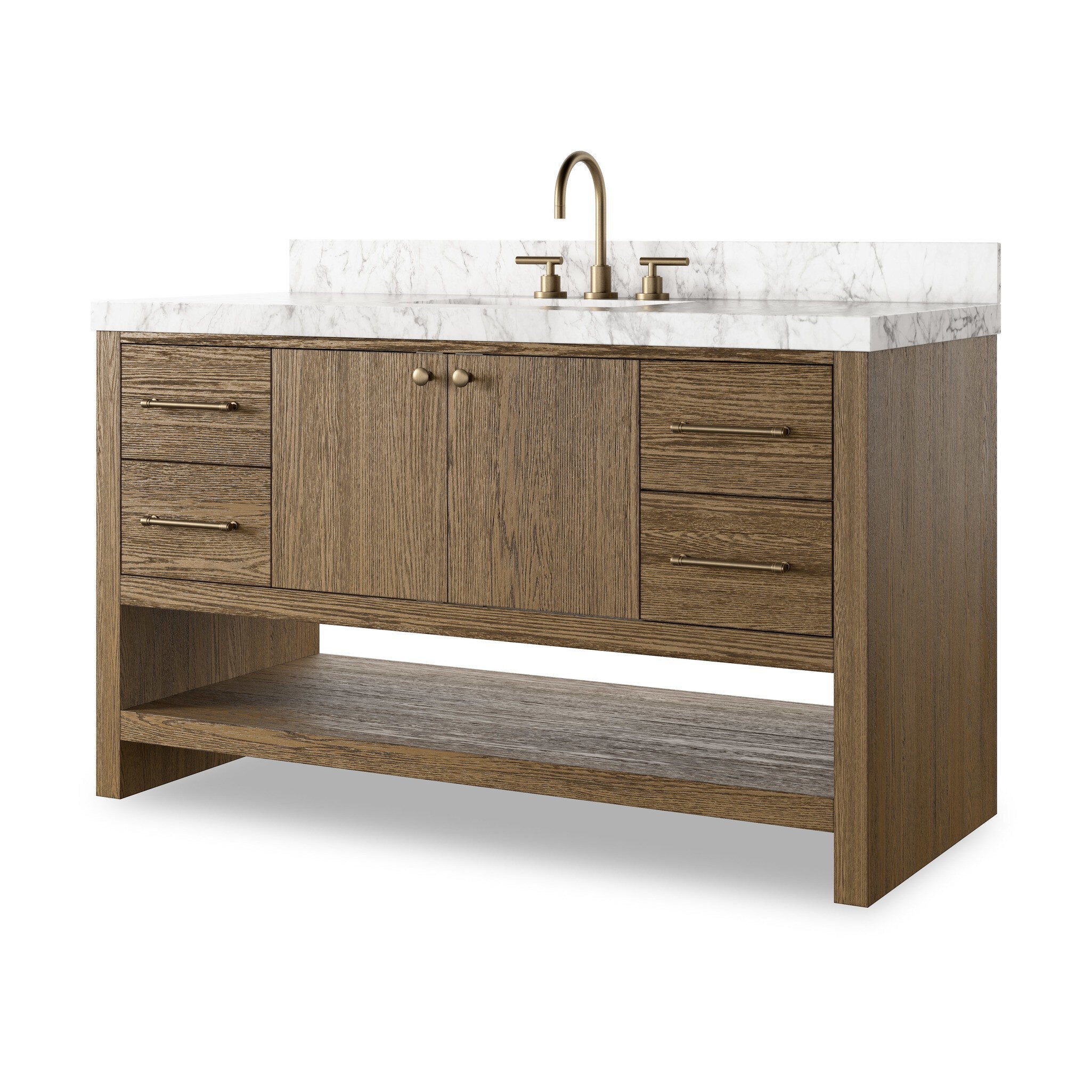 Anthem Single Wide Vanity - Washed Natural Veneer - Image 2