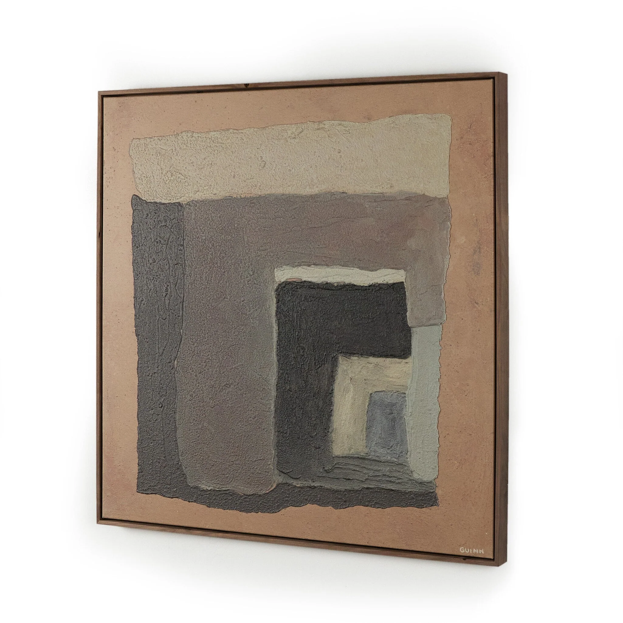 Landmarks No. 3 by Tyler Guinn - Rustic Walnut Floater - Image 2