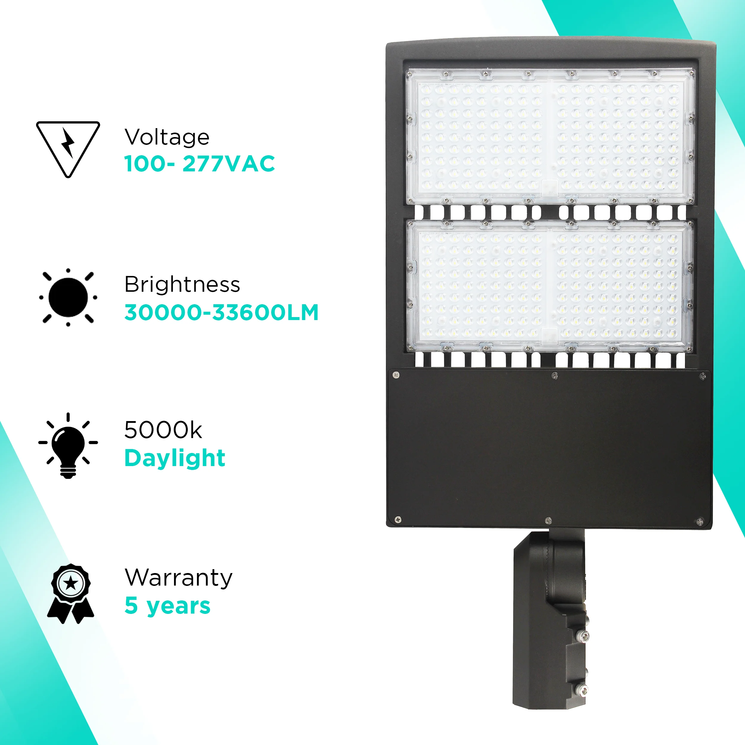 240W Gen1 Series Area/Flood Light - 33600lms - IP65 UL Listed - Image 3