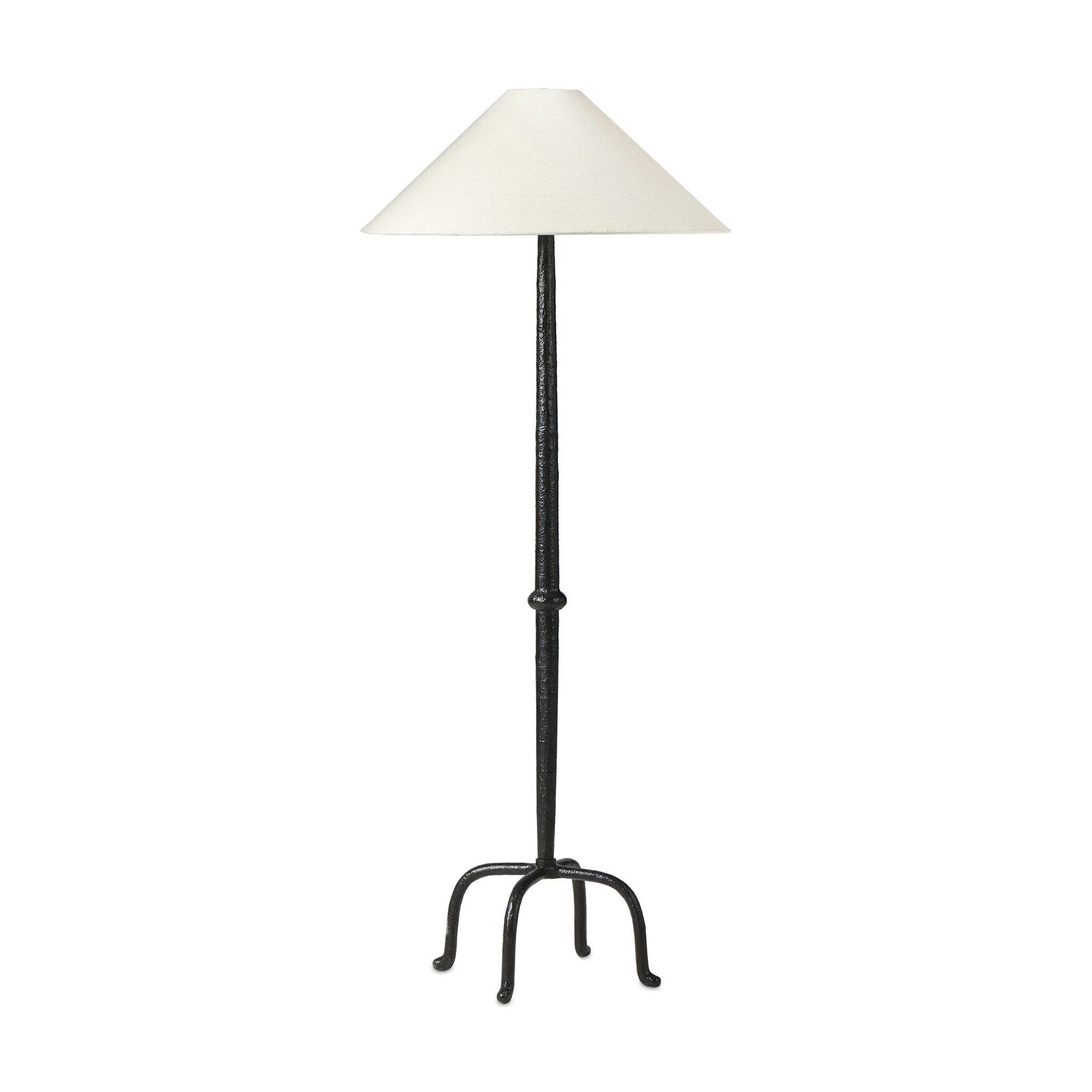 Neville Floor Lamp - Matte Black Cast Aluminum - Image 1