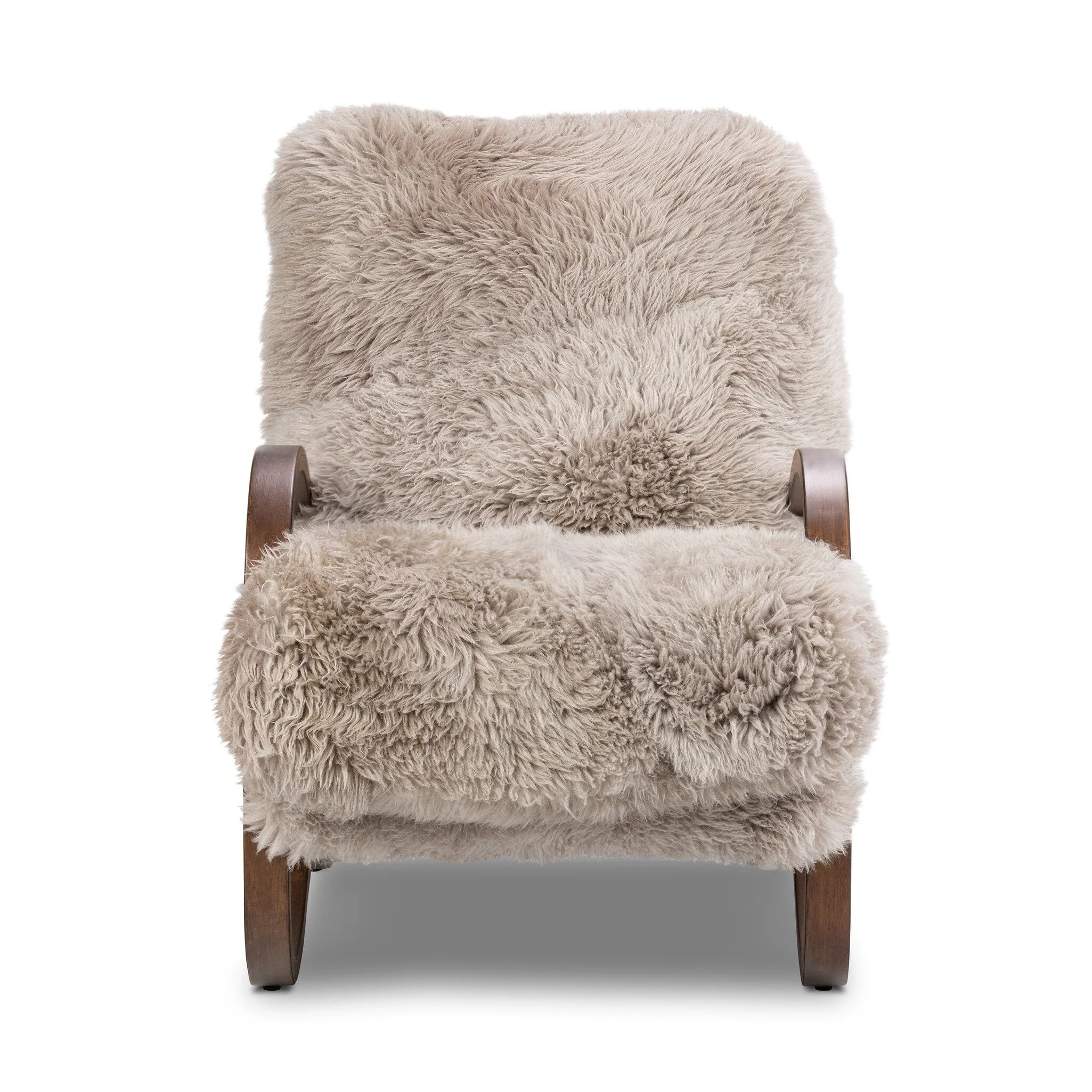 Tobin Chair - Taupe Mongolian Fur - Image 1