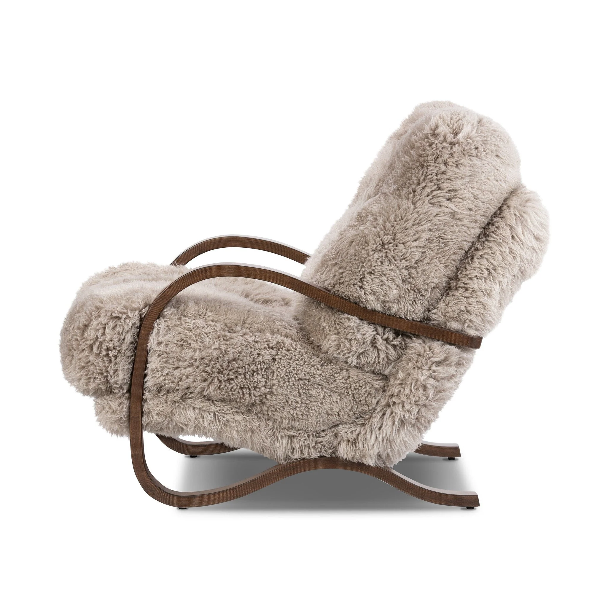 Tobin Chair - Taupe Mongolian Fur - Image 3