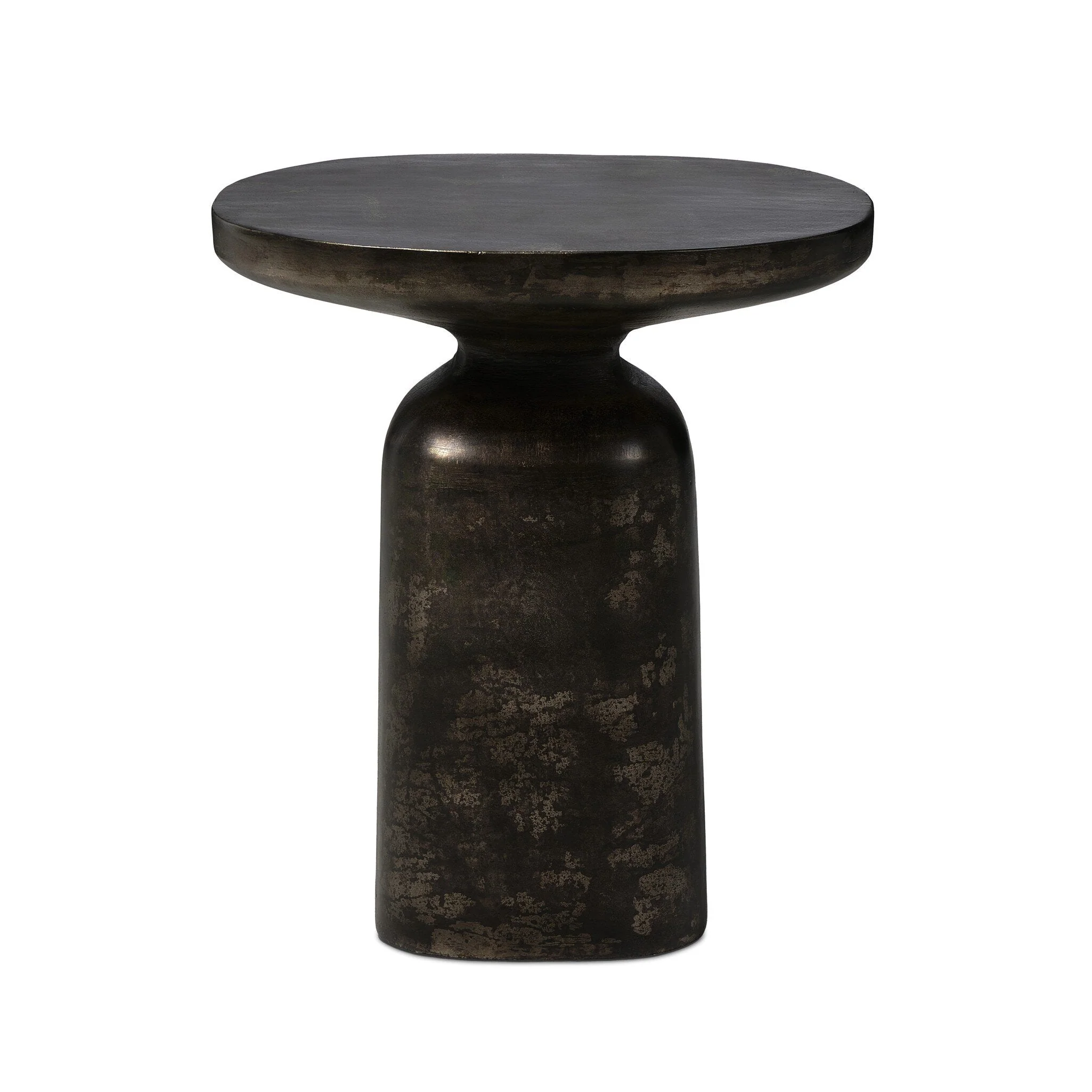 Odessa End Table - Distressed Bronze - Image 1
