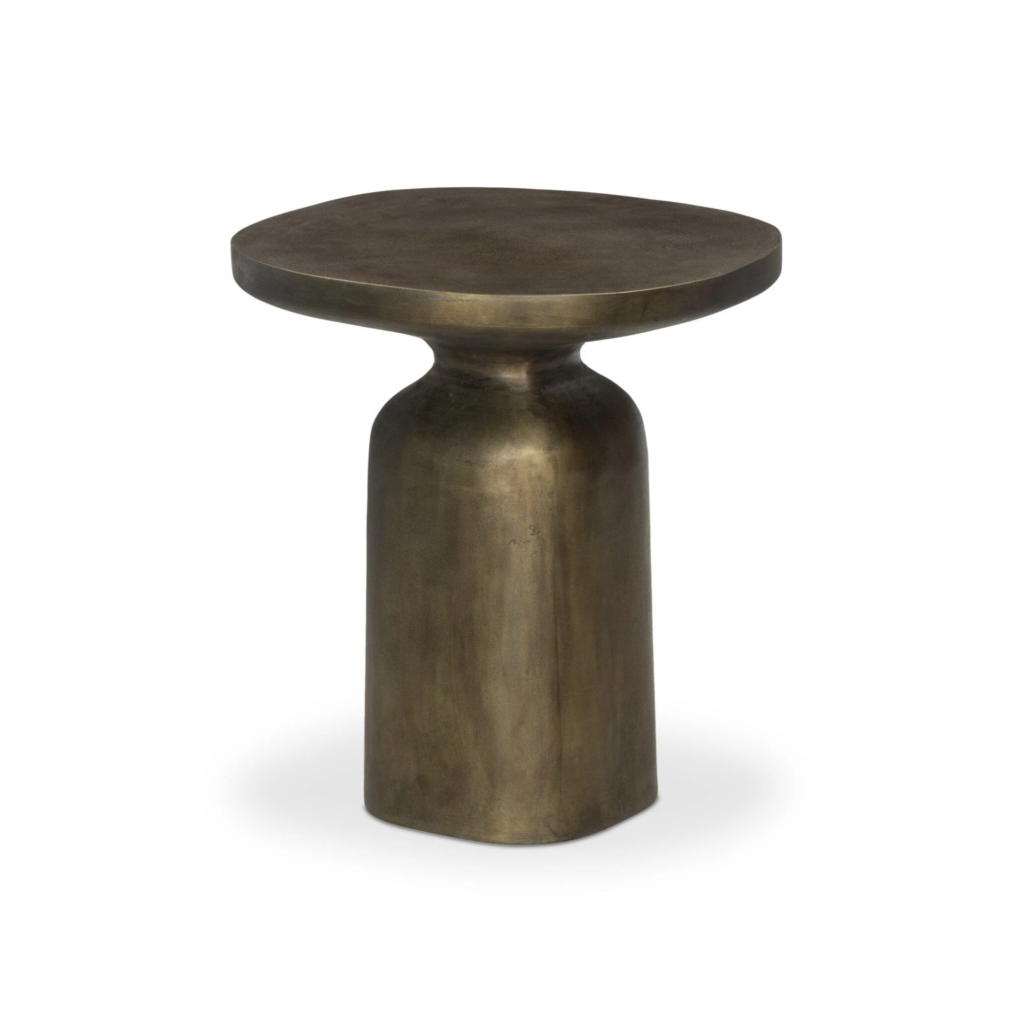 Odessa End Table - Textured Aged Brass - Image 2