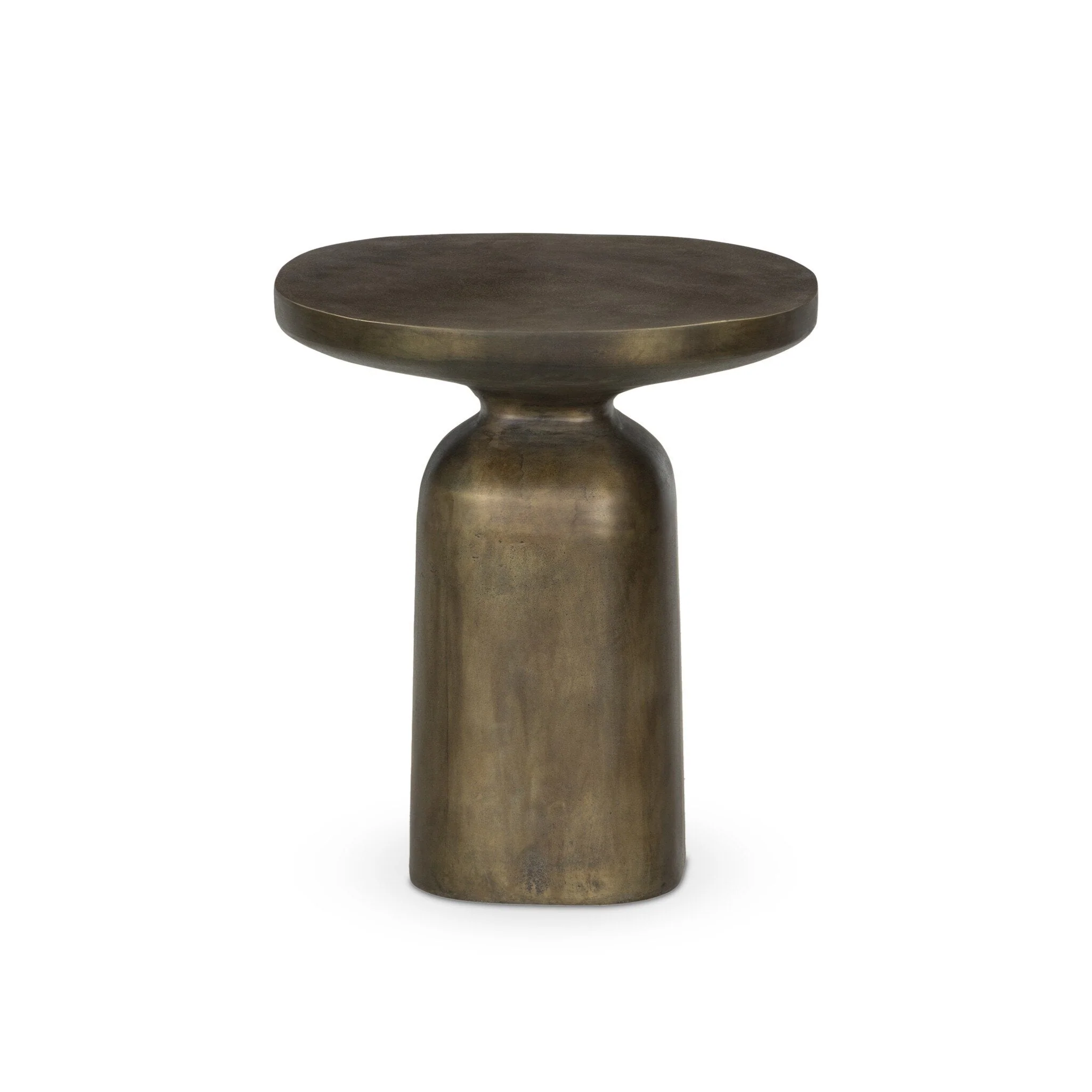 Odessa End Table - Textured Aged Brass - Image 3