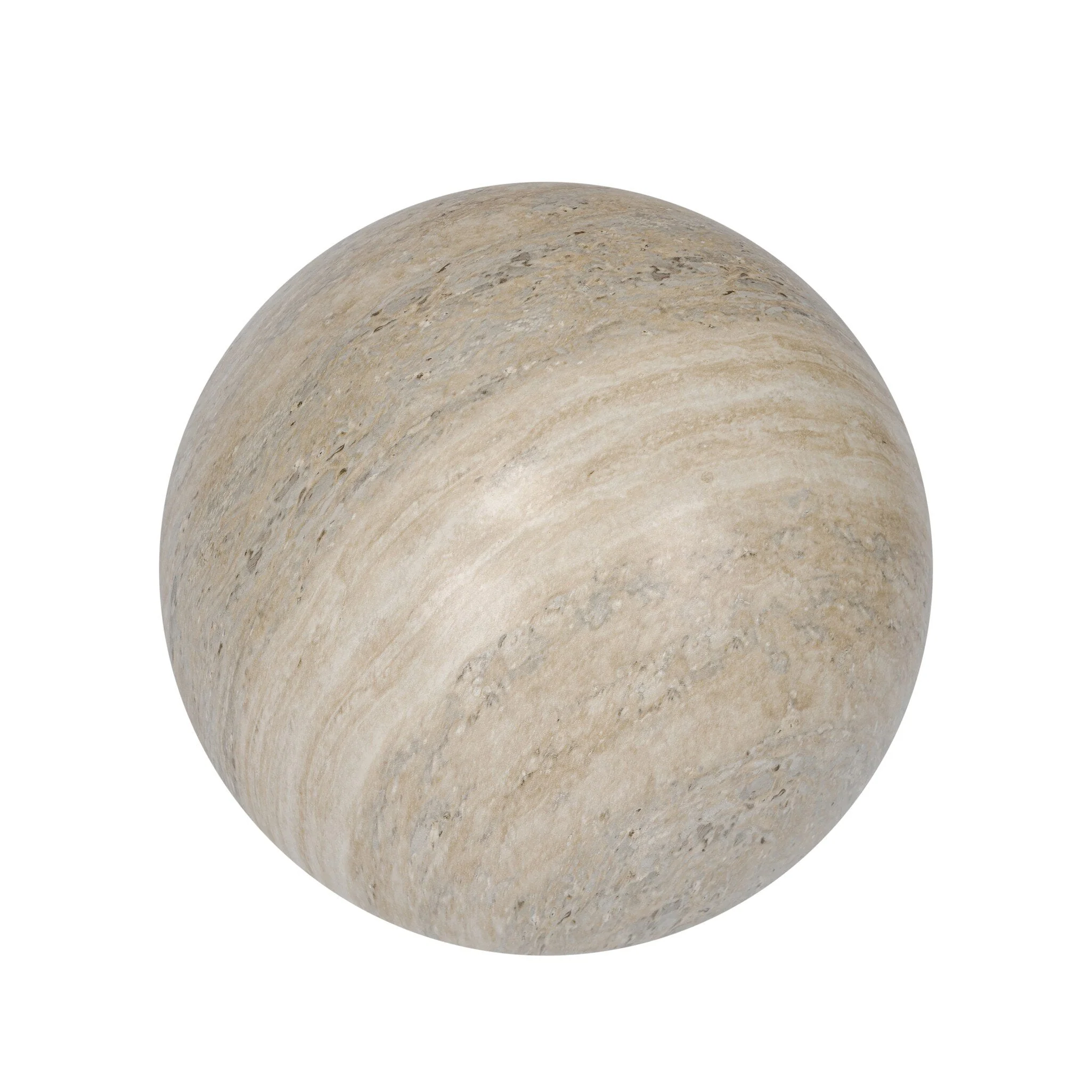 Mairo Sphere – Natural Grey Faux Marble | Medium