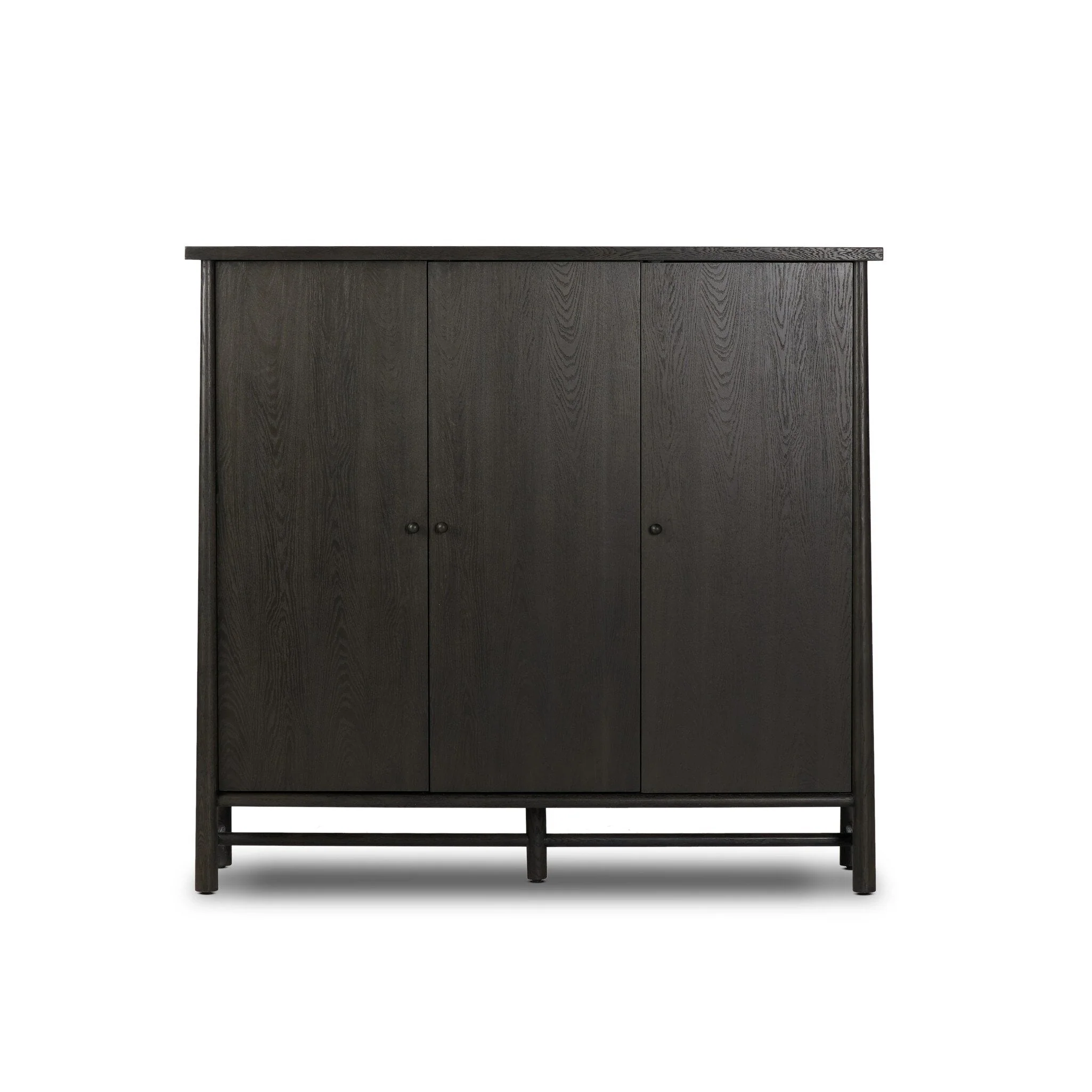 Renaud 3-Door Cabinet - Charcoal Oak Veneer - Image 2