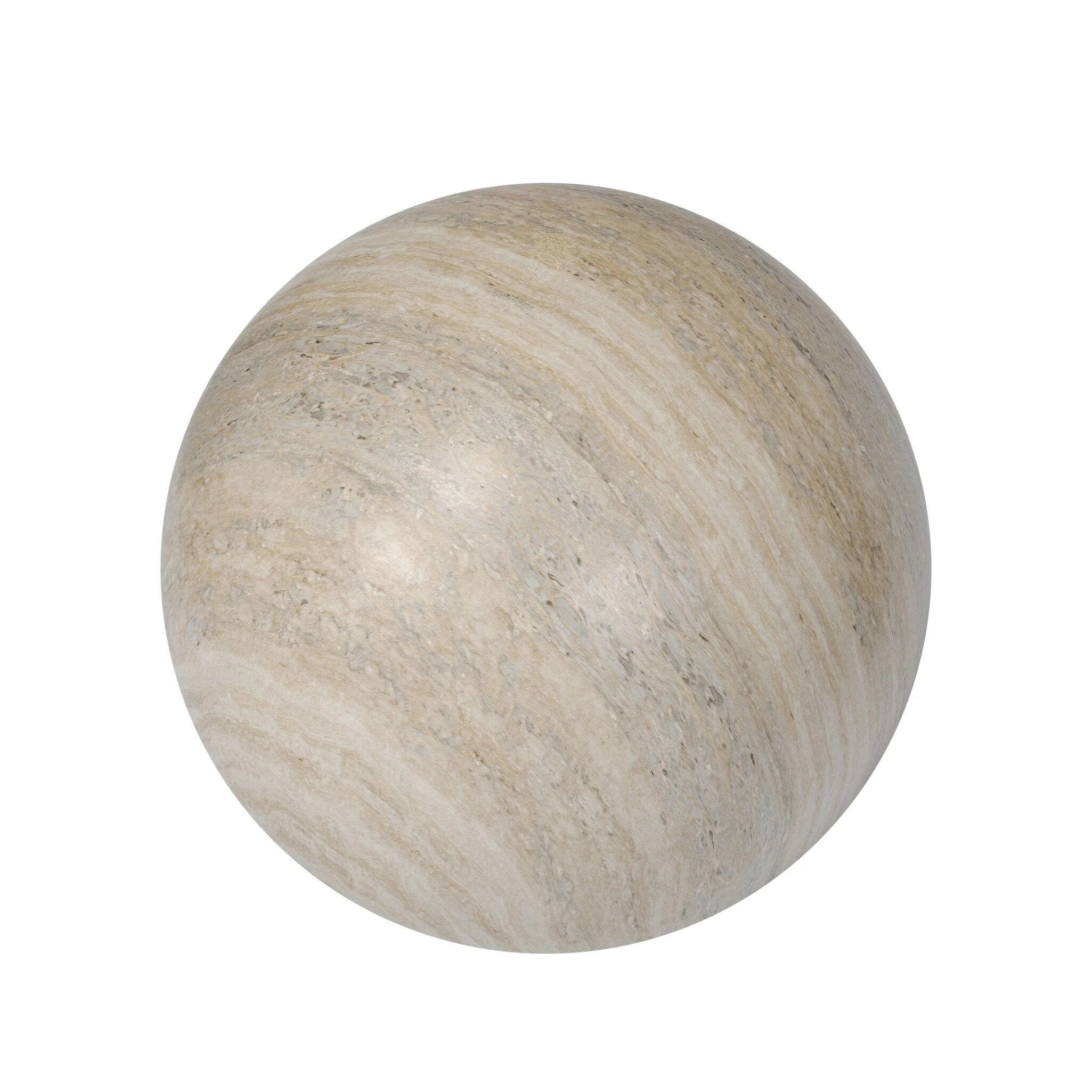 Mairo Sphere – Natural Grey Faux Marble | Large
