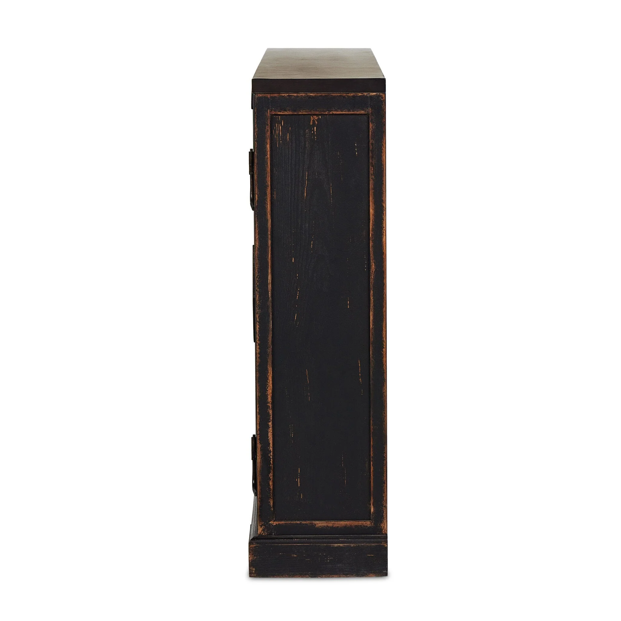 The Humptulips River Moonshine Cabinet - Distressed Burnt Black - Image 3