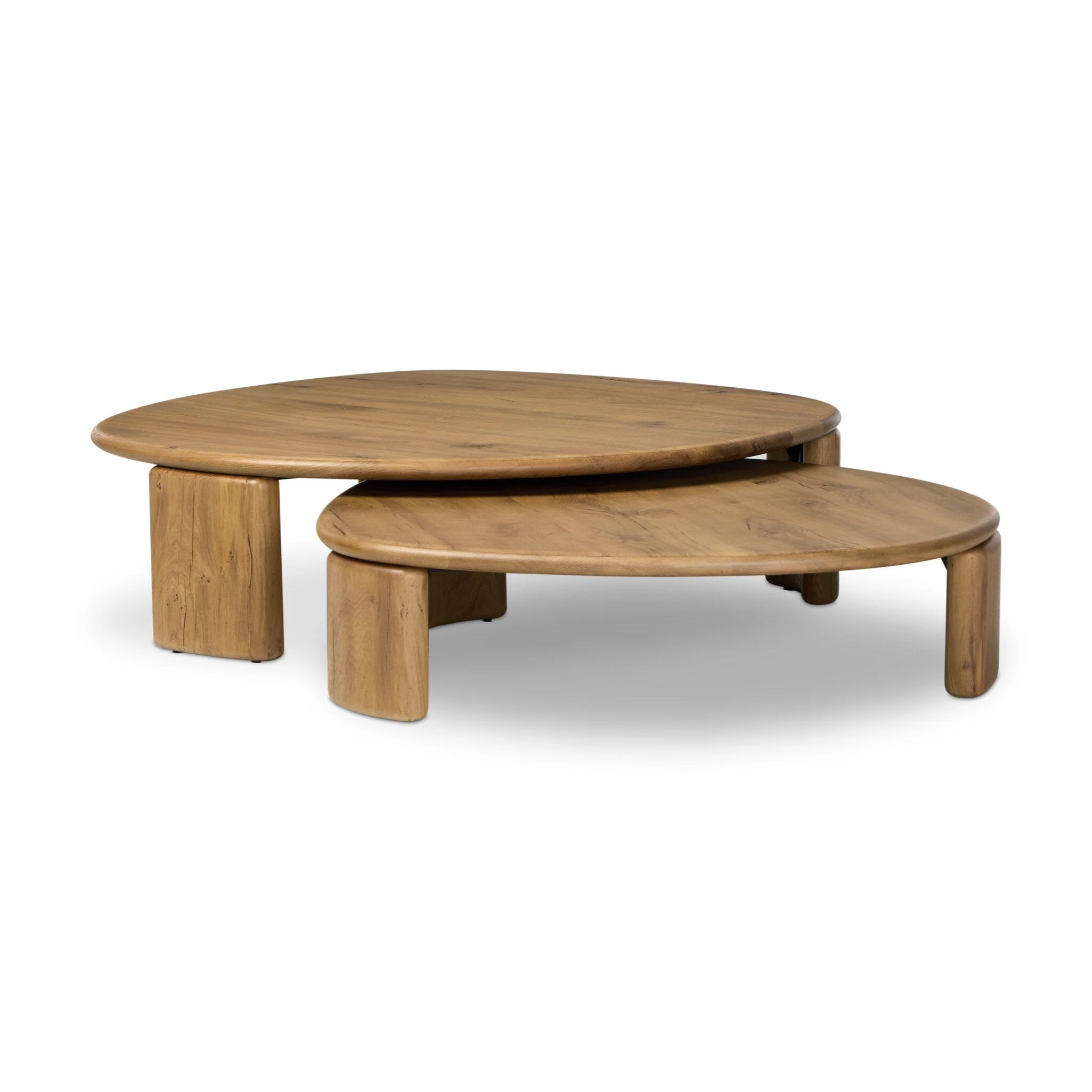 Falco Nesting Tables - Natural Reclaimed French Oak - Image 2