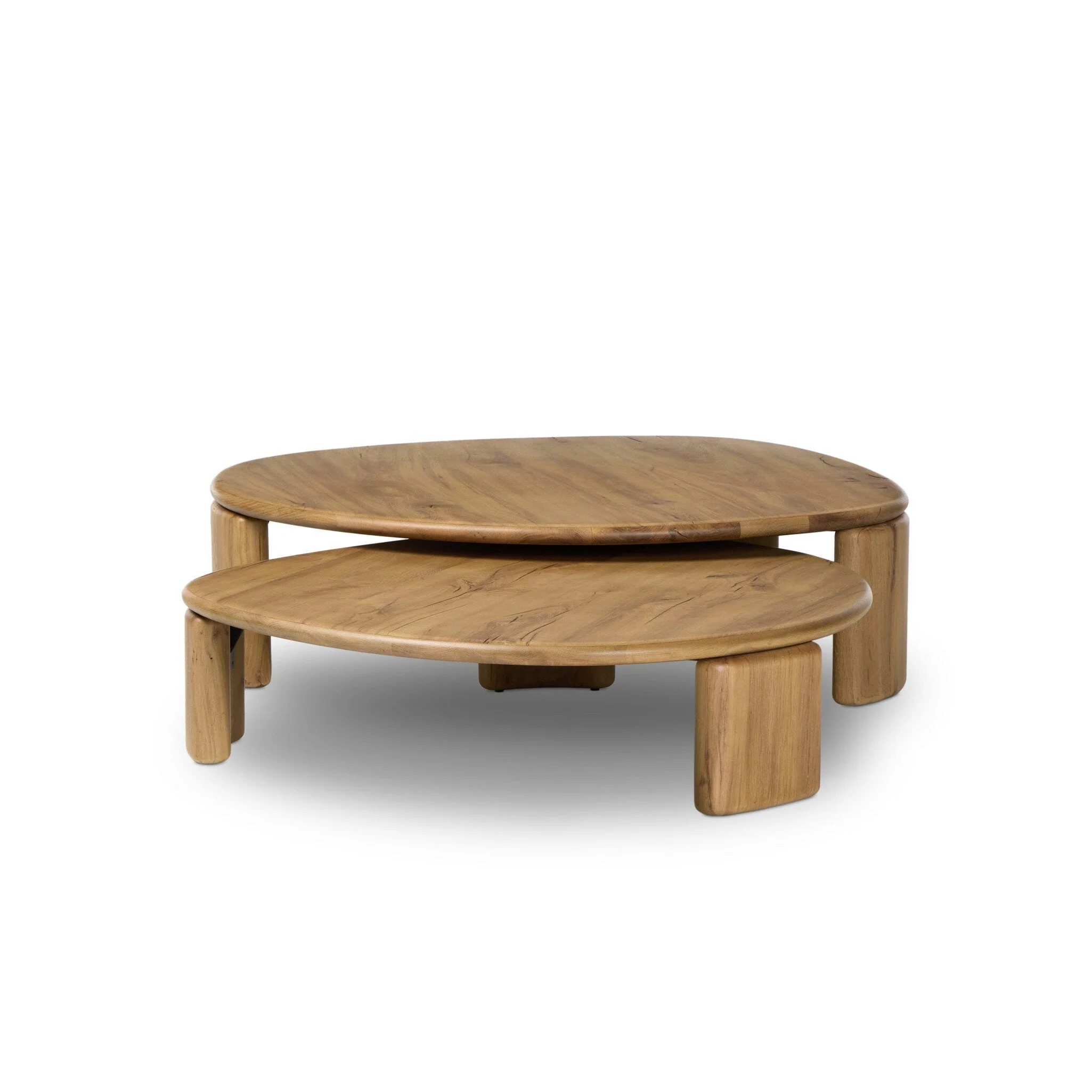 Falco Nesting Tables - Natural Reclaimed French Oak - Image 3