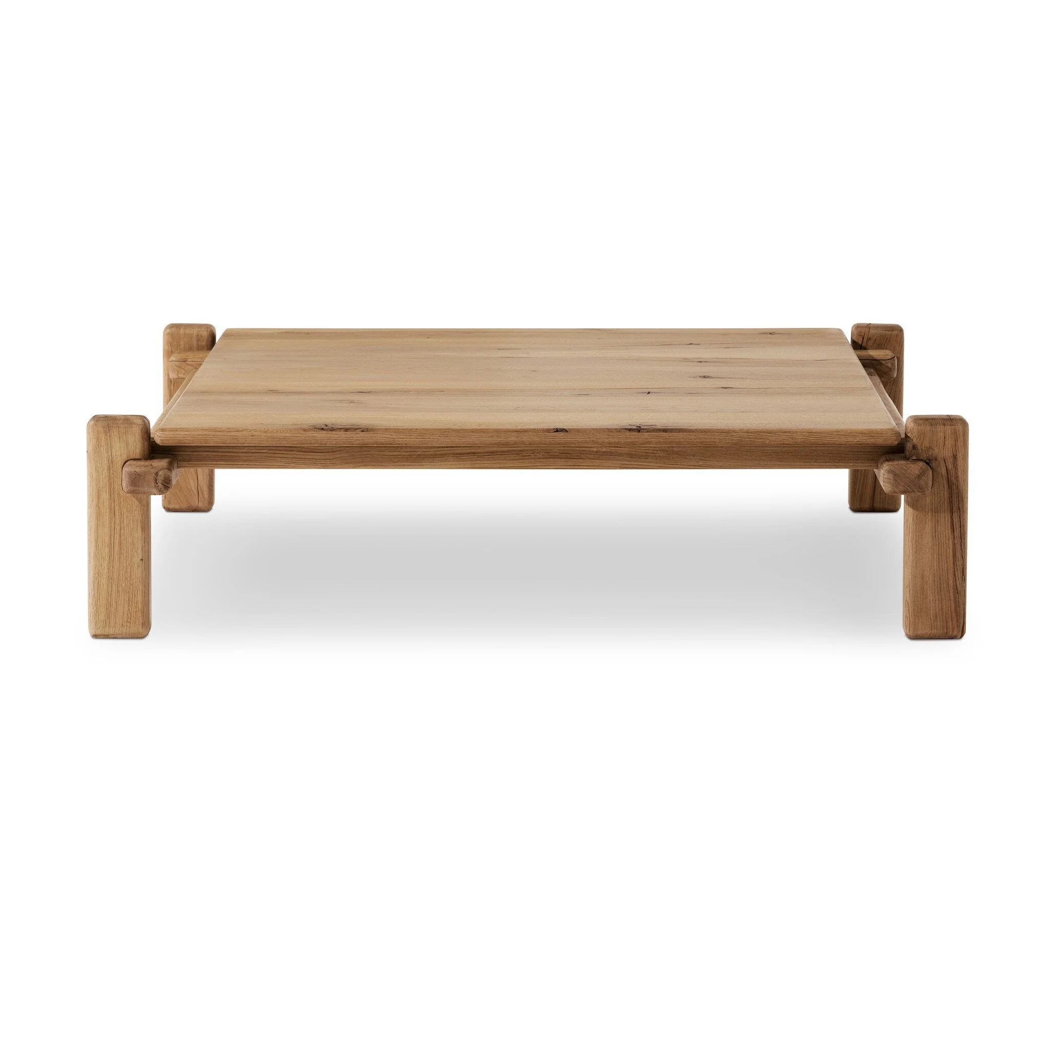 Marcia Square Coffee Table - Natural Reclaimed French Oak - Image 1