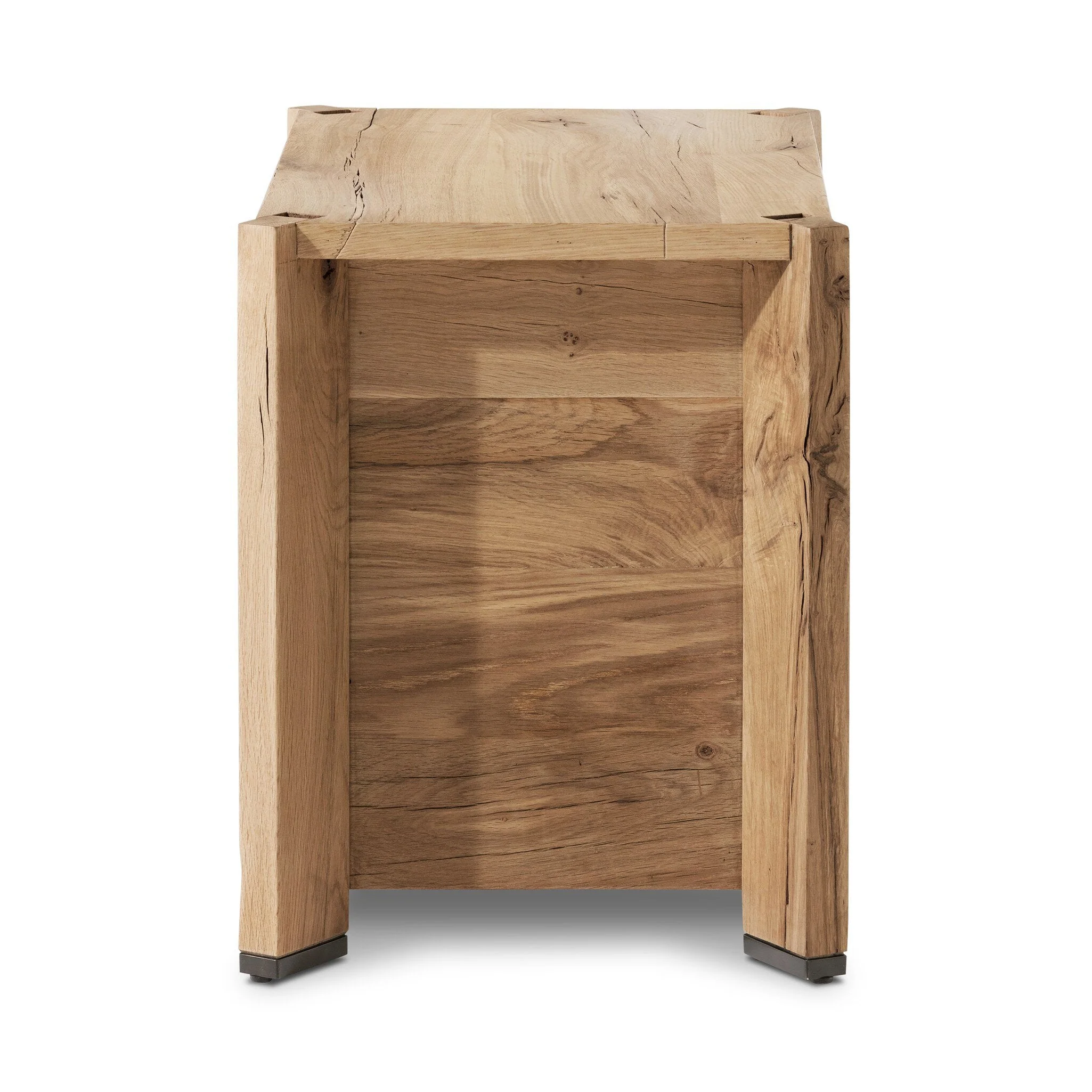Cassio Nightstand - Natural Reclaimed French Oak - Image 3
