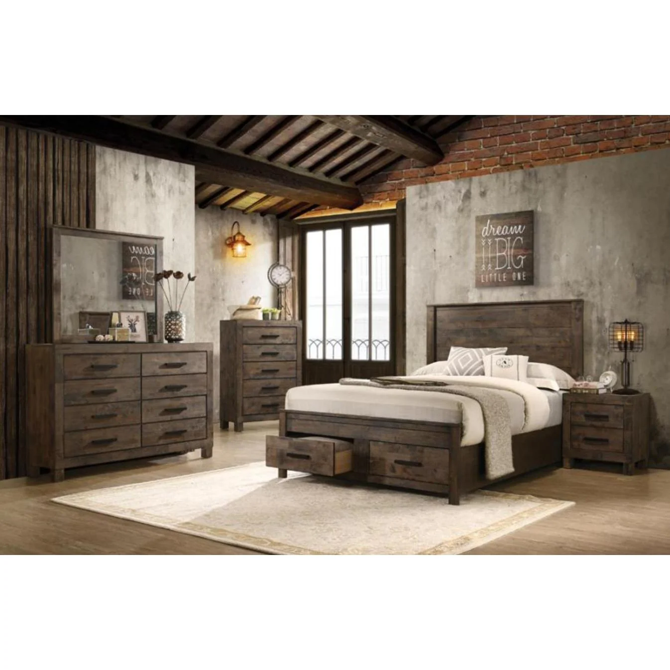 Coaster Furniture Woodmont 222631Q 6 pc Queen Panel Bedroom Set - Image 1
