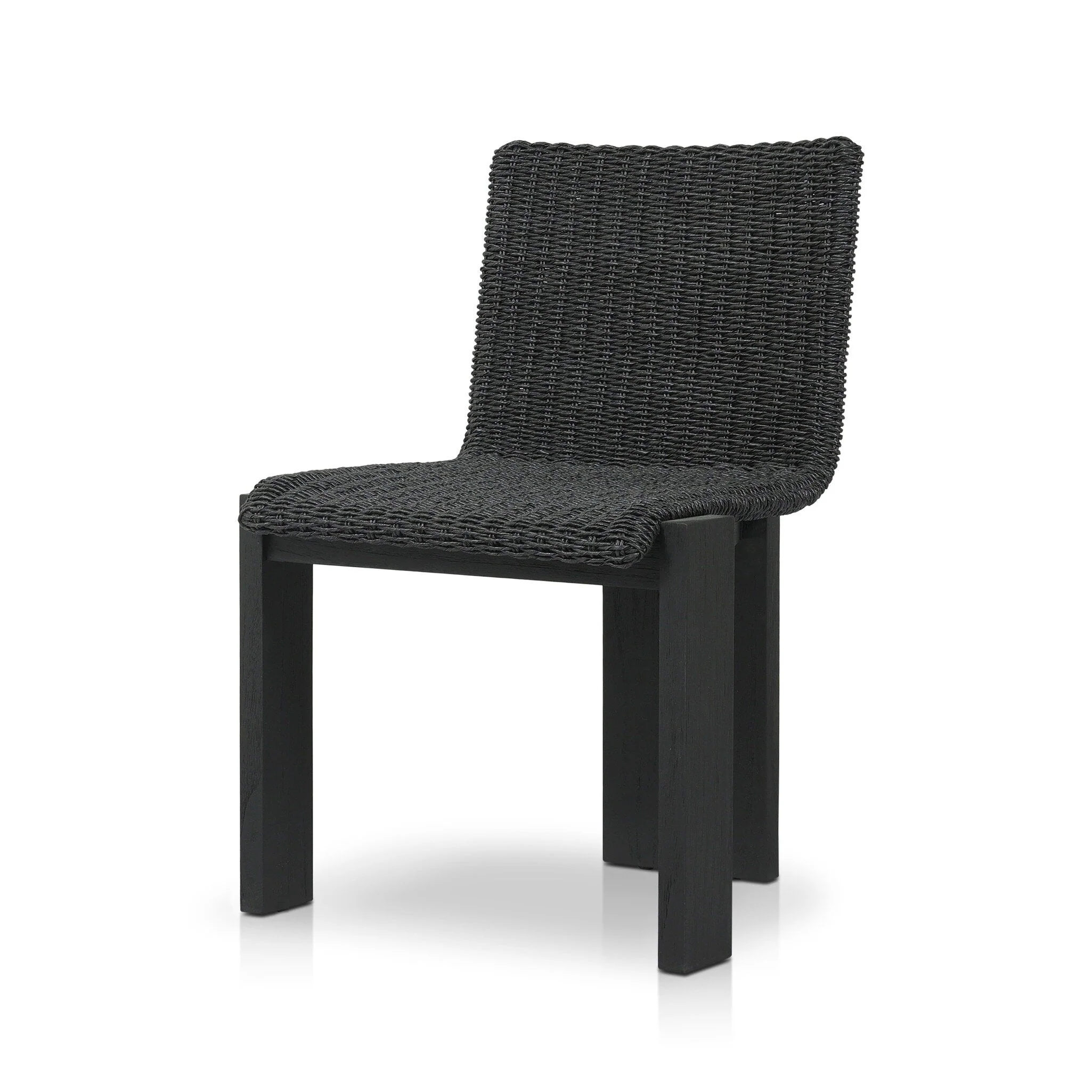 Roxy Outdoor Dining Chair - Faux Black Hyacinth - Image 2