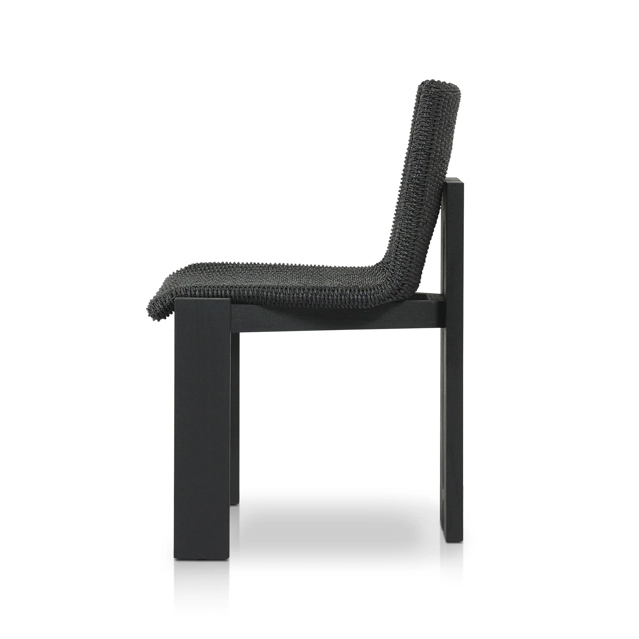 Roxy Outdoor Dining Chair - Faux Black Hyacinth - Image 3