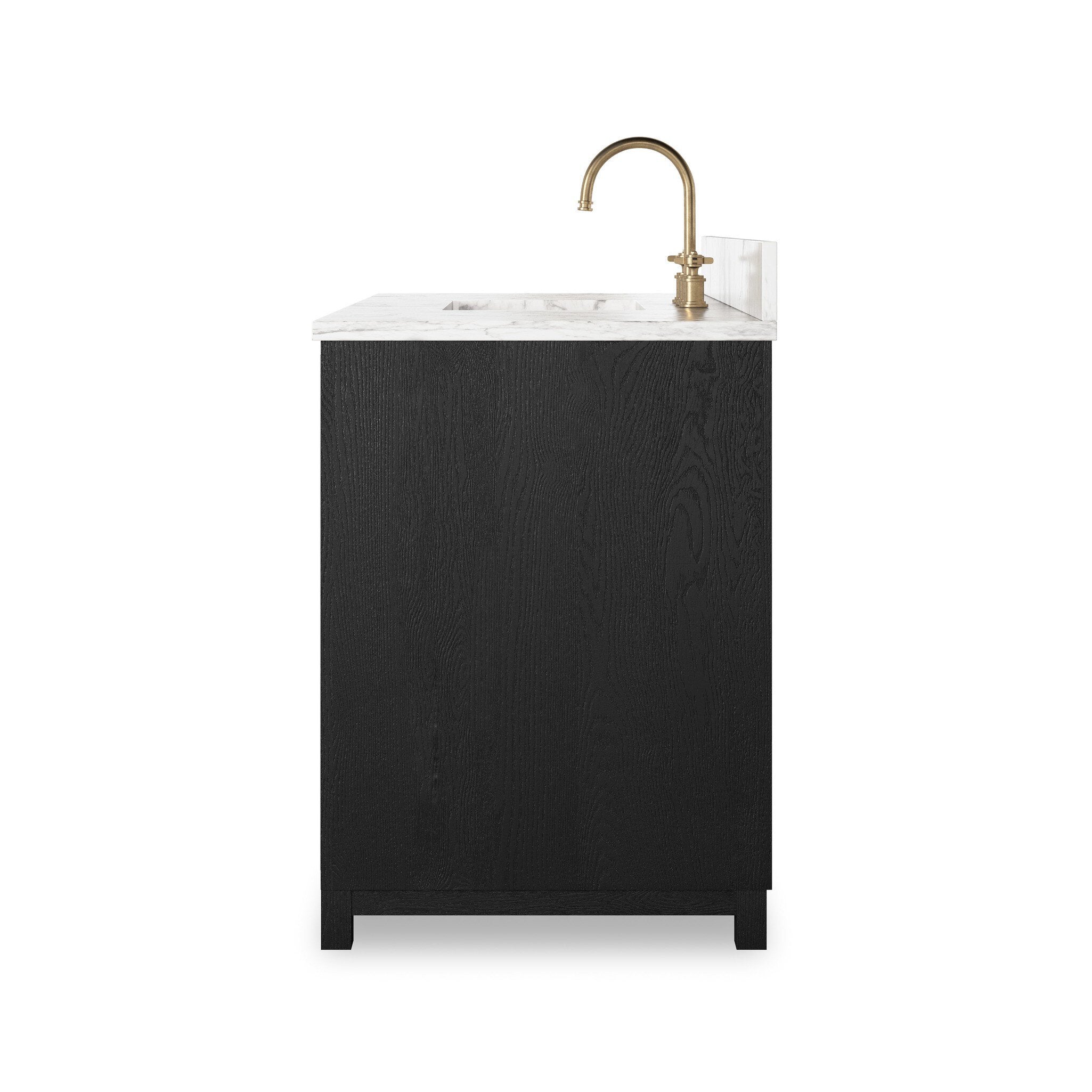 Millie Single Wide Vanity - Satin Drifted Black Veneer - Image 3