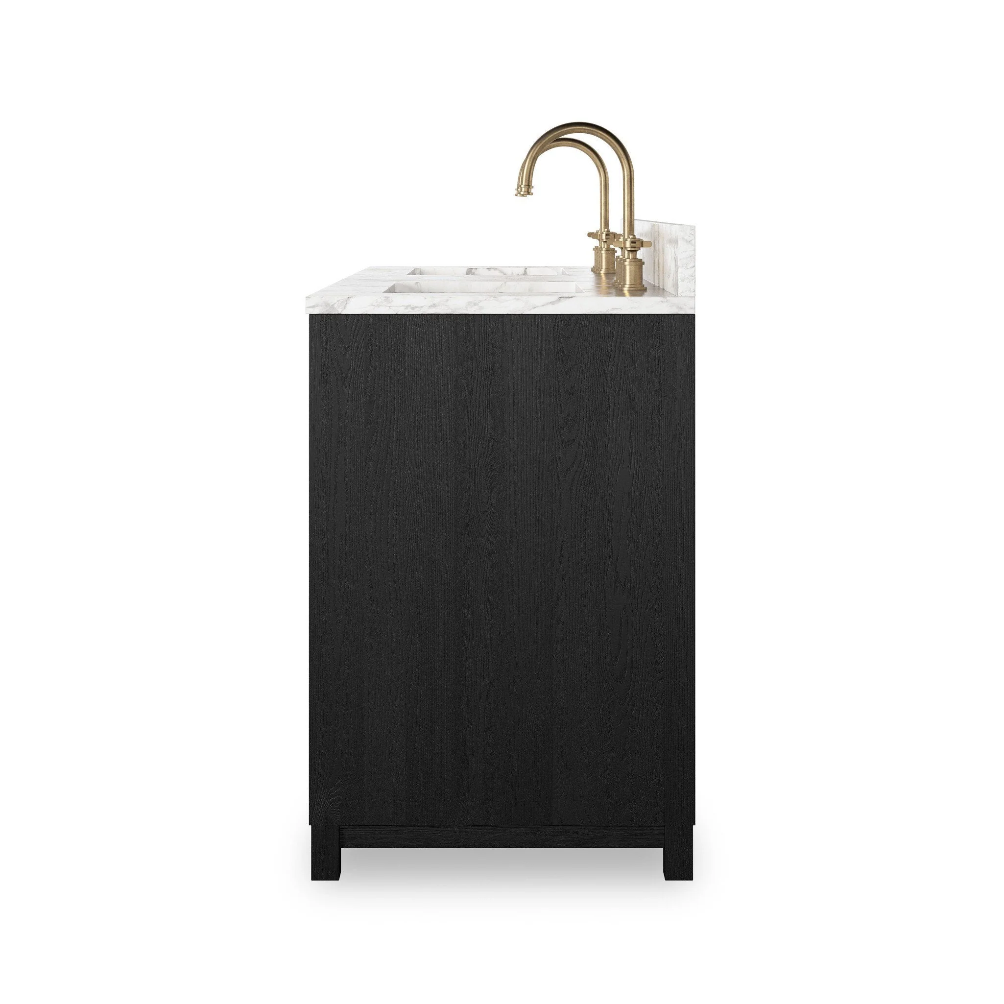 Millie Double Vanity - Satin Drifted Black Veneer - Image 3