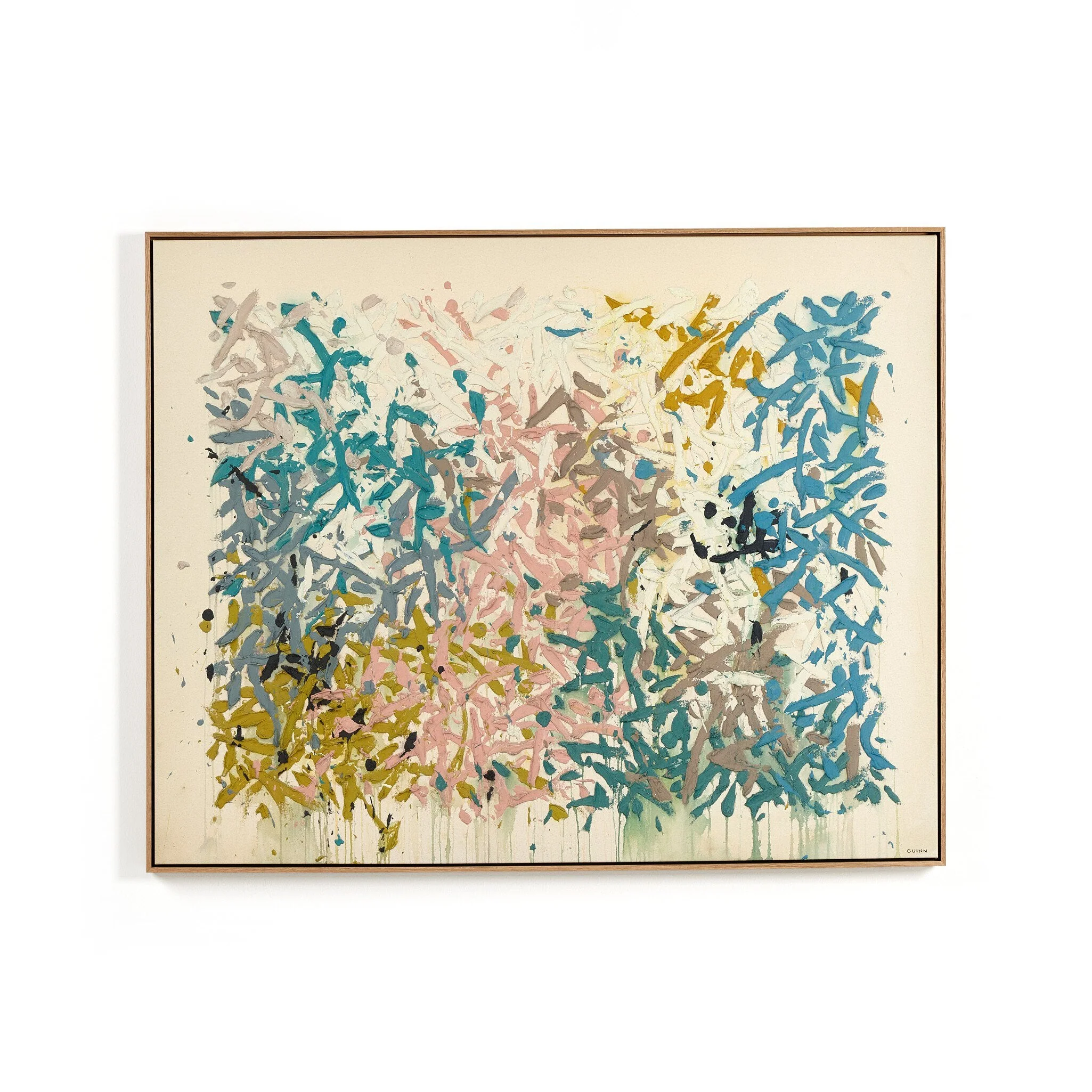Our Hands Are Open No. 18 by Tyler Guinn - Vertical Grain White Oak Floater - Image 1