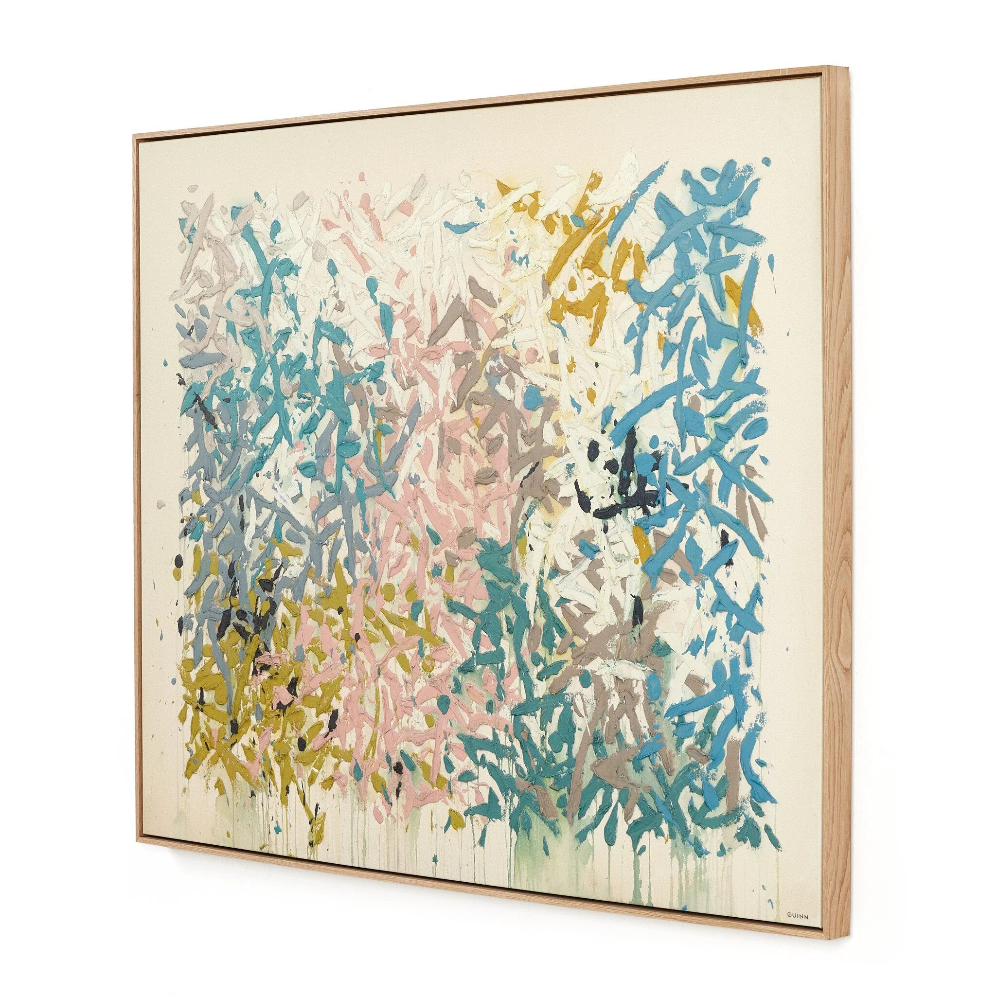 Our Hands Are Open No. 18 by Tyler Guinn - Vertical Grain White Oak Floater - Image 2