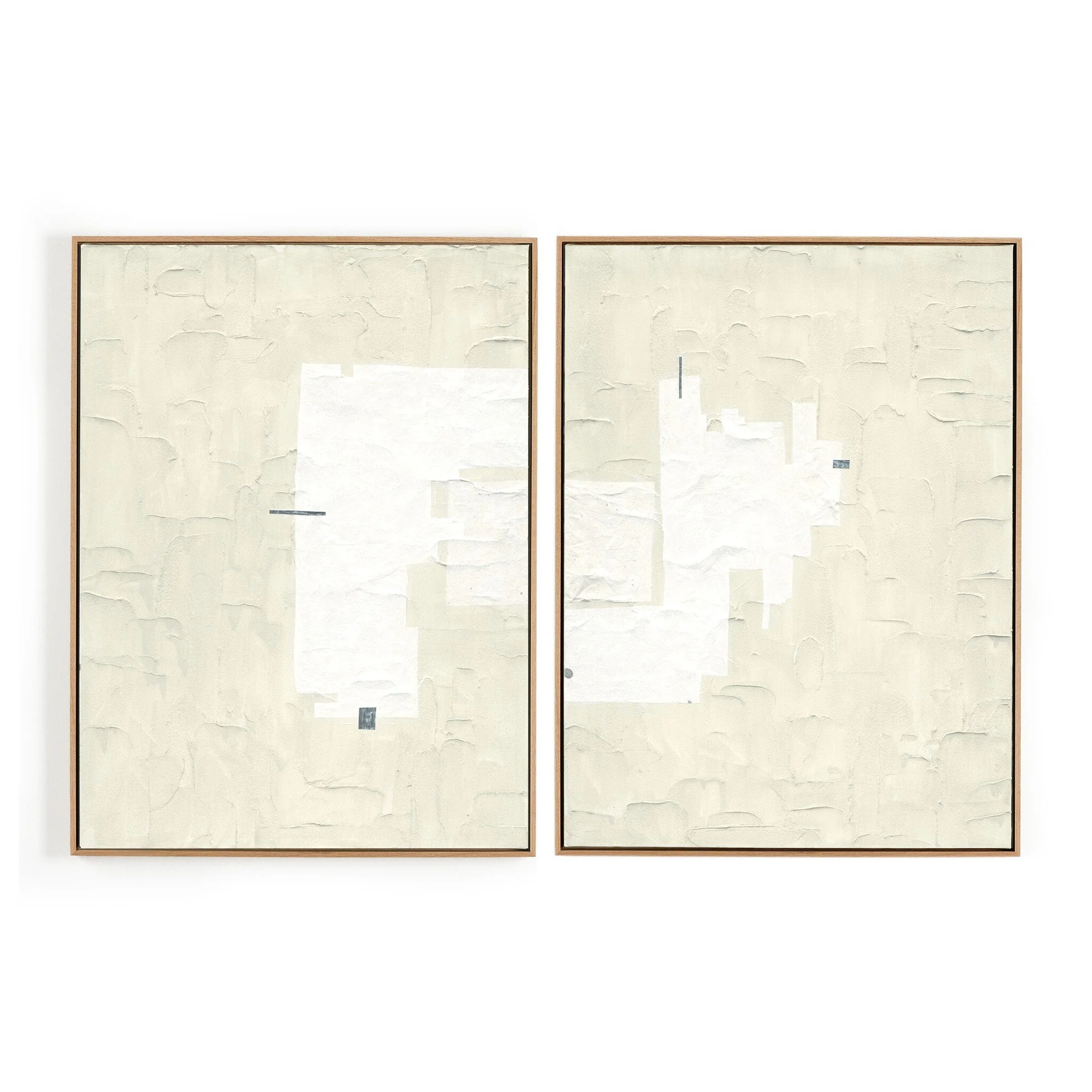 Gary 014 Diptych by Jade Dacay – Vertical Grain White Oak Floater