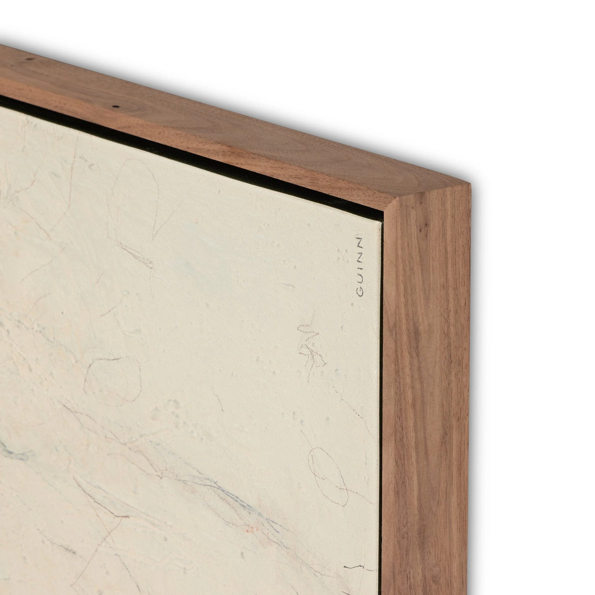 Notes In The Fog No. 1 by Tyler Guinn - Rustic Walnut Floater - Image 3
