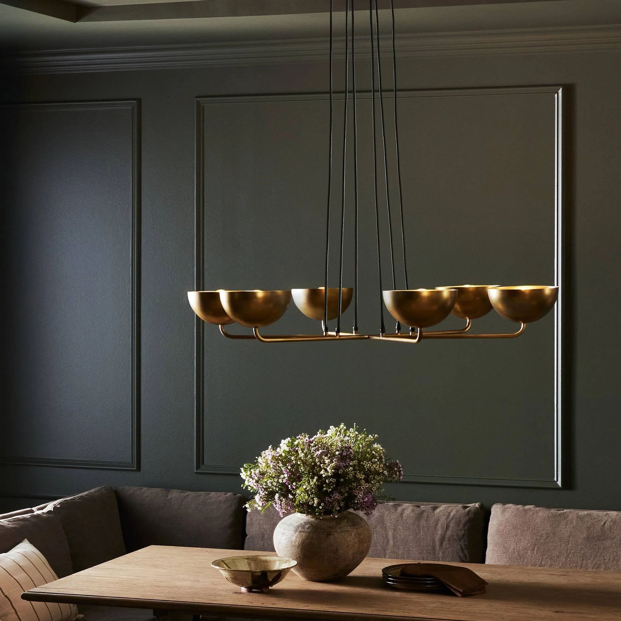 Keller Chandelier - Aged Brass - Image 3