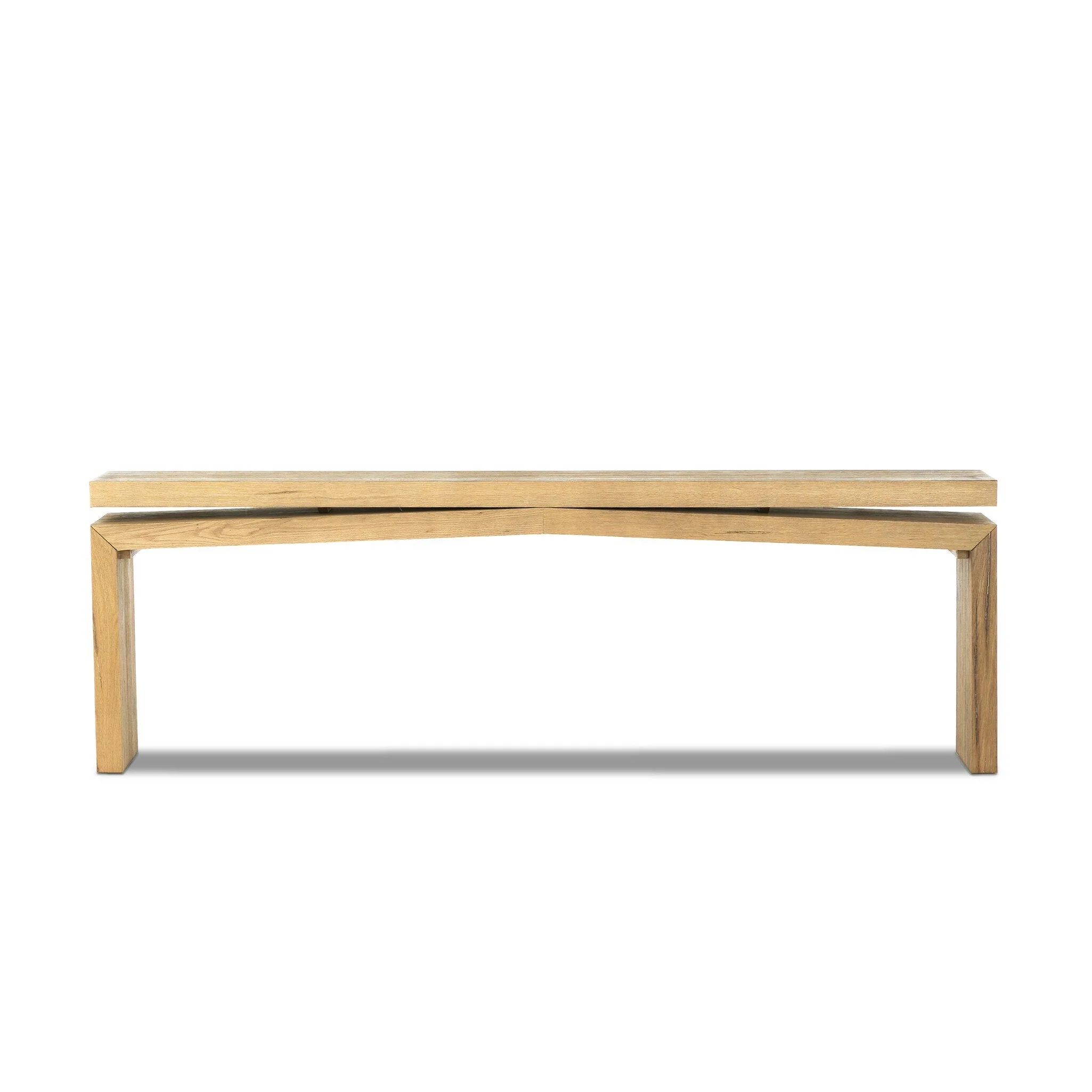 Matthes Console Table - 94" - Worn Oak Veneer - Image 1
