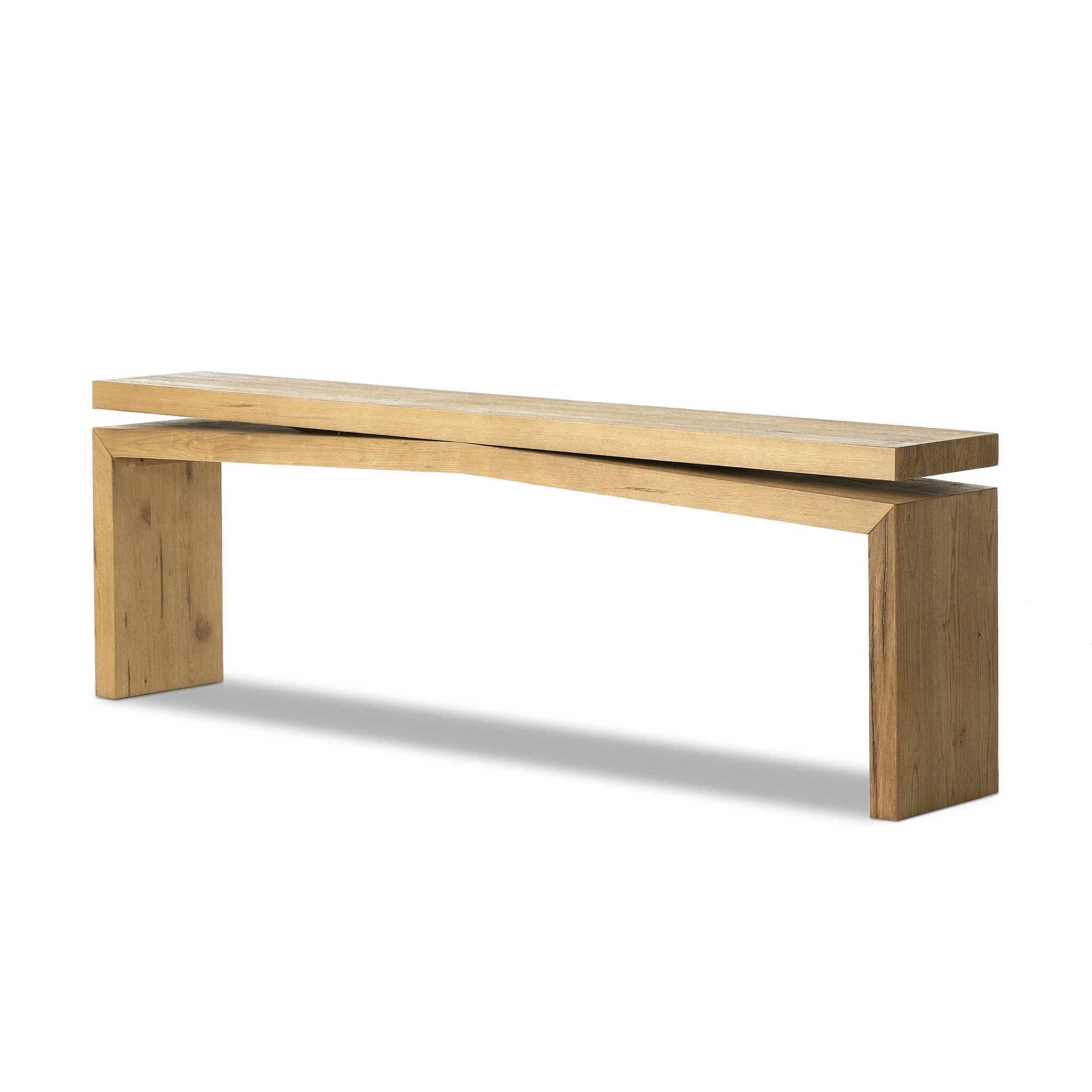 Matthes Console Table - 94" - Worn Oak Veneer - Image 2
