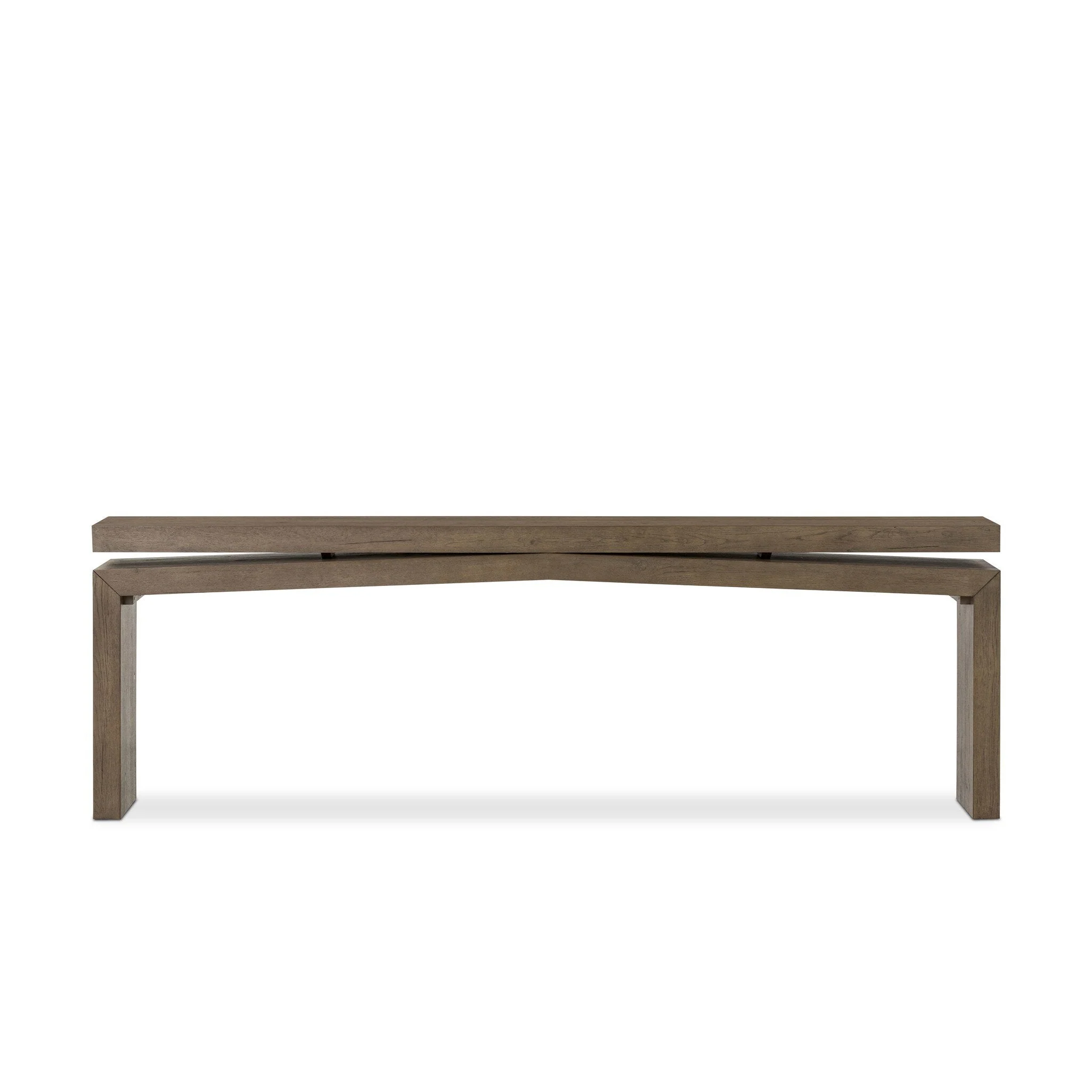 Matthes Console Table – 94″ – Rustic Grey Veneer