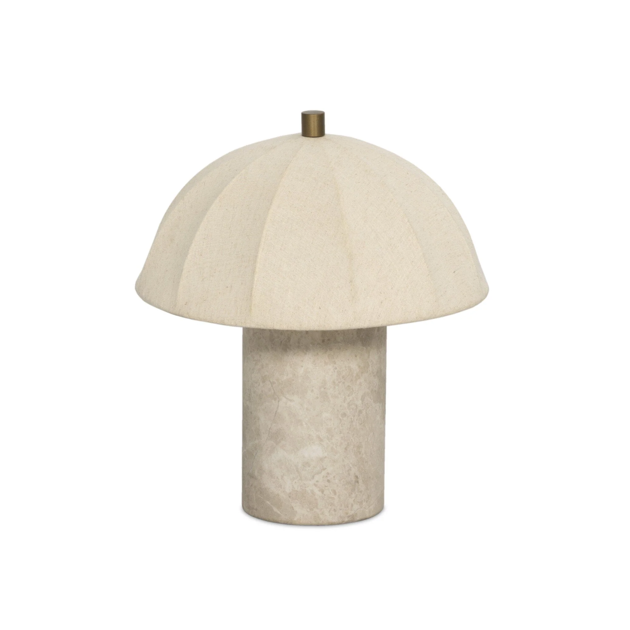 Clover Table Lamp – Taupe Marble
