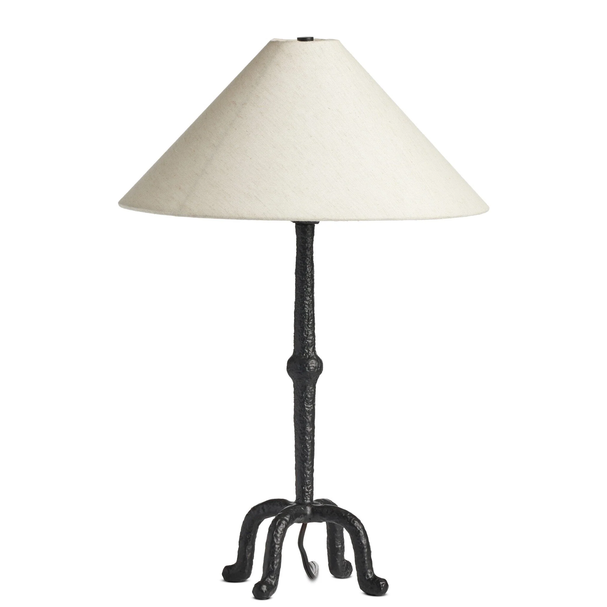 Neville Table Lamp - Matte Black Cast Aluminum - Image 1