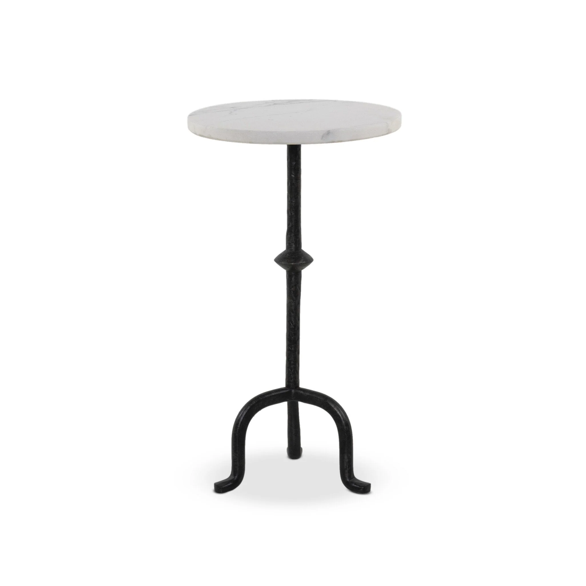 Jocelyn End Table - Veined White Marble - Image 3