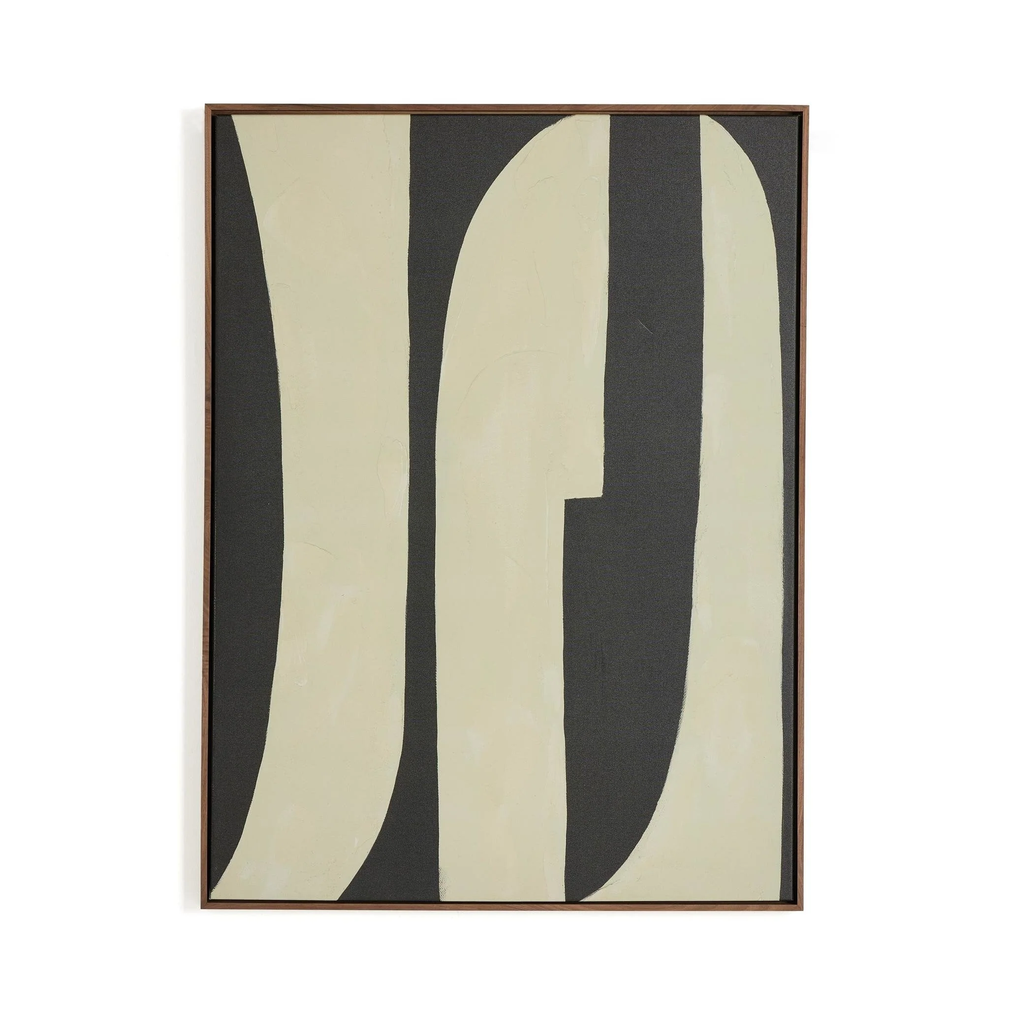 Grecco Diptych by Jess Engle - Rustic Walnut Floater - Image 2