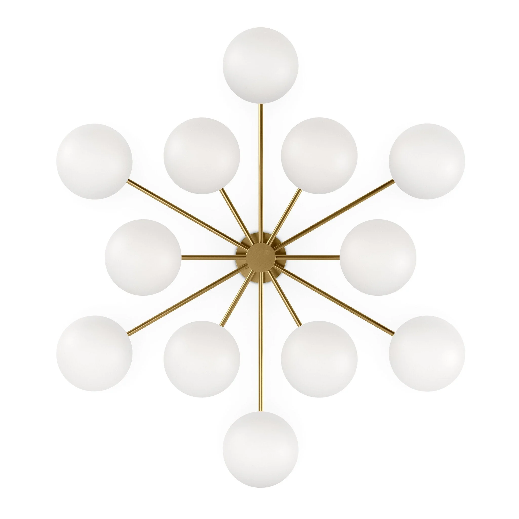 Orion Round Chandelier - Burnished Brass - Image 3