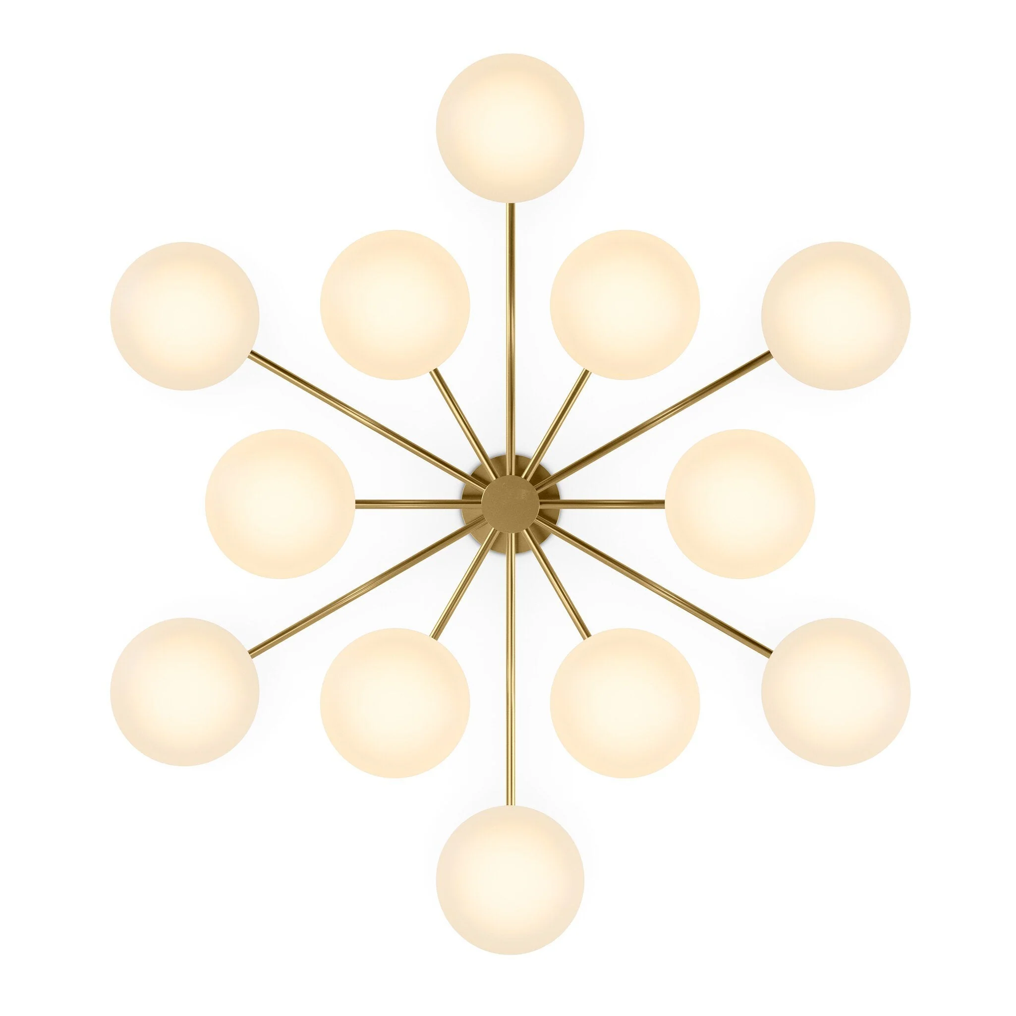 Orion Round Chandelier - Burnished Brass - Image 2