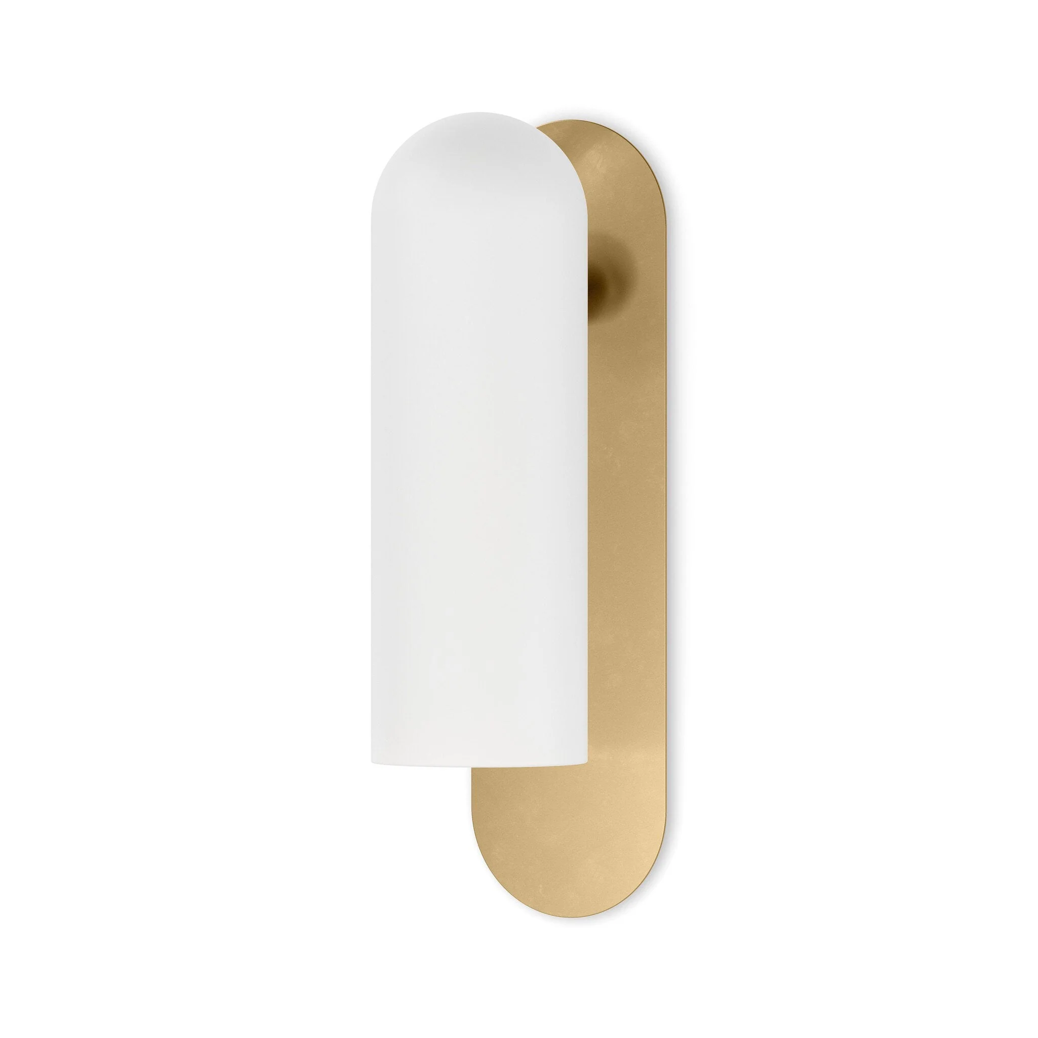Odyssey Large Sconce - Burnished Brass | Opal Matte Glass - Image 1