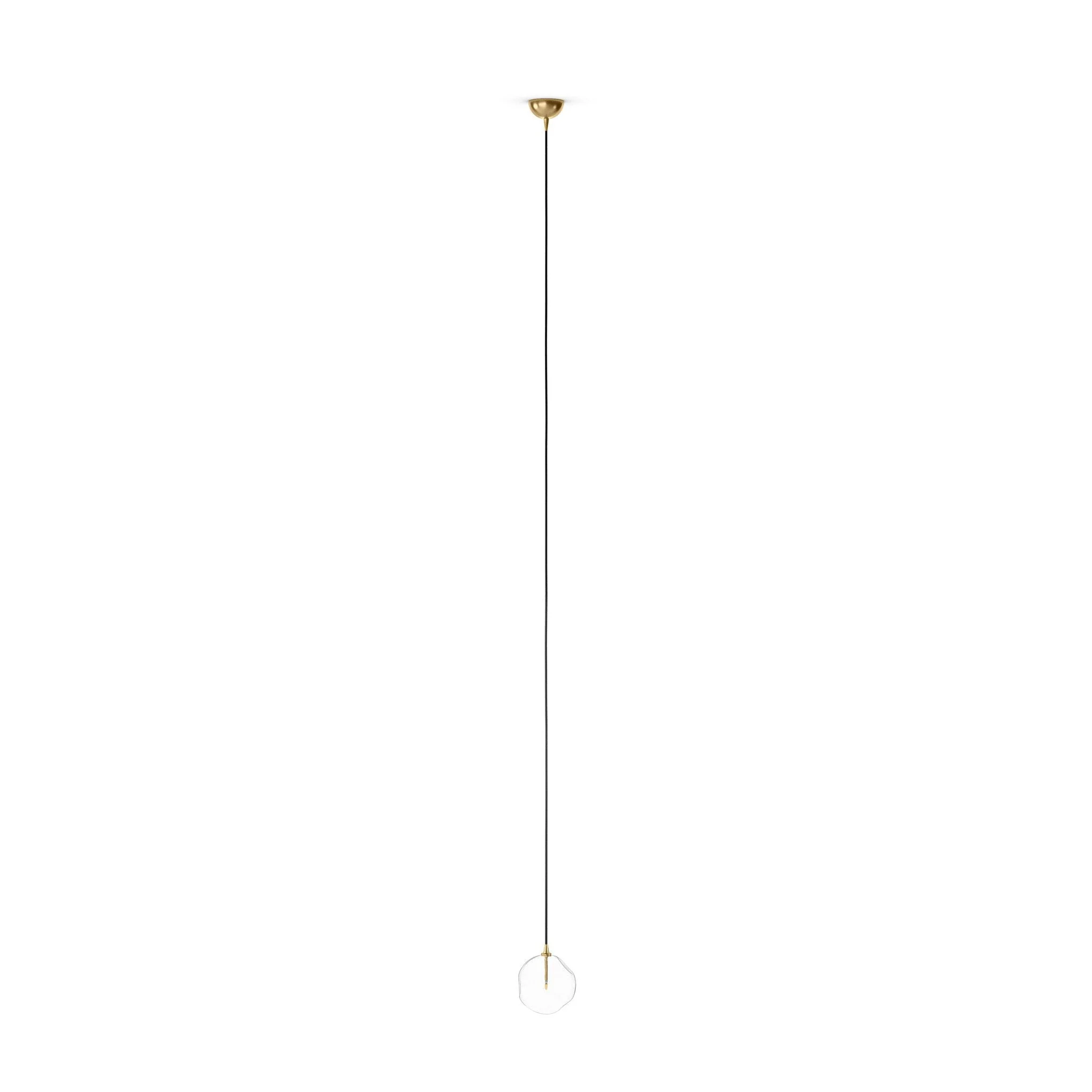 Glass Globe Pendant - Burnished Brass - Image 3