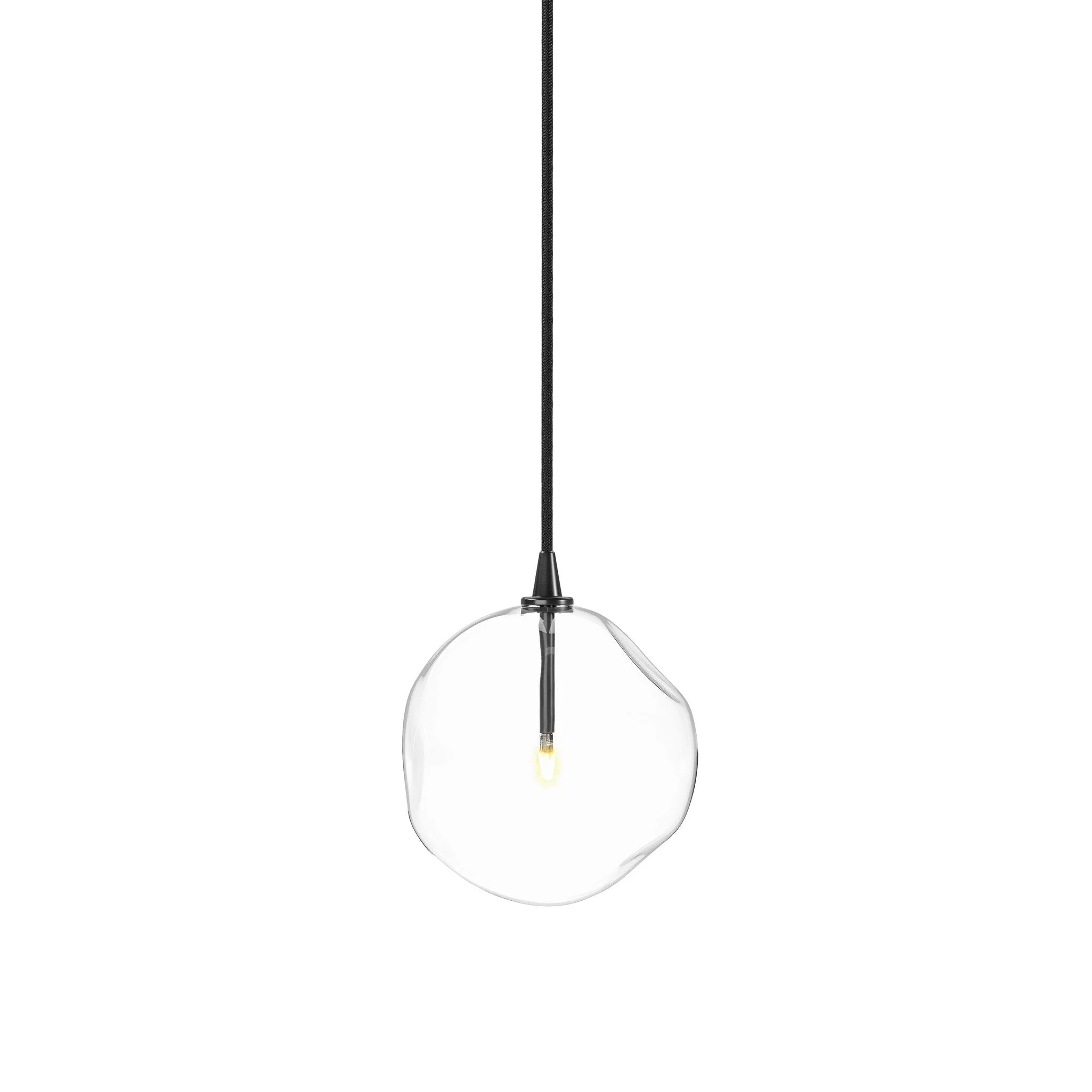 Glass Globe Pendant - Black Gunmetal - Image 2